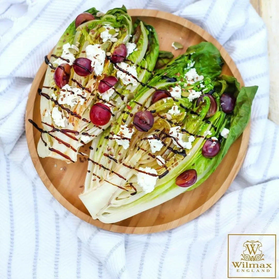 Bamboo Round Platter 12" For Pizza / Barbecue / Steak.