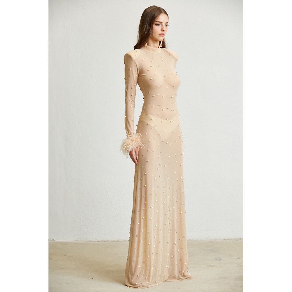 Magnolia Sheer Maxi Dress .