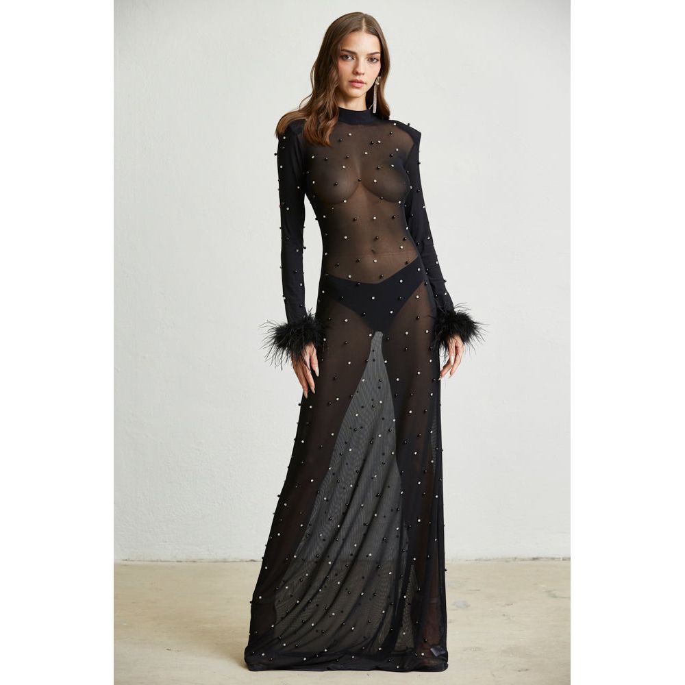 Magnolia Sheer Maxi Dress .