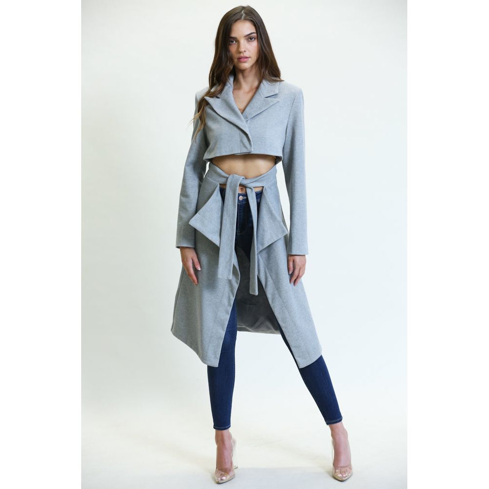 Iris Lapel Collar Coat .