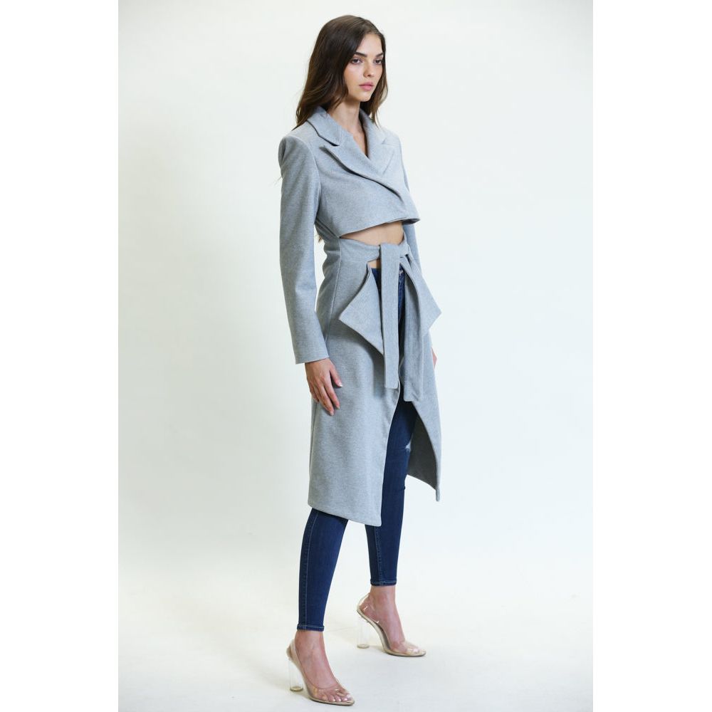 Iris Lapel Collar Coat .