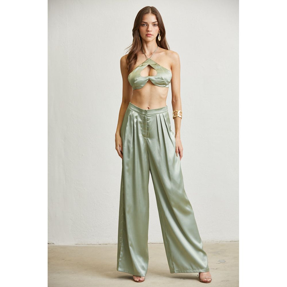 Ivy Luxe Satin Fabric Set .