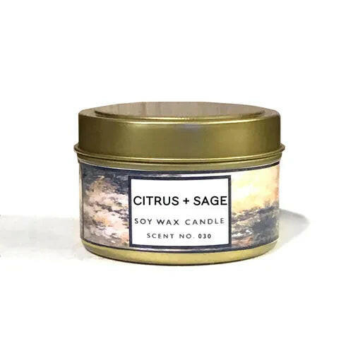 Citrus + Sage Soy Wax Candle.