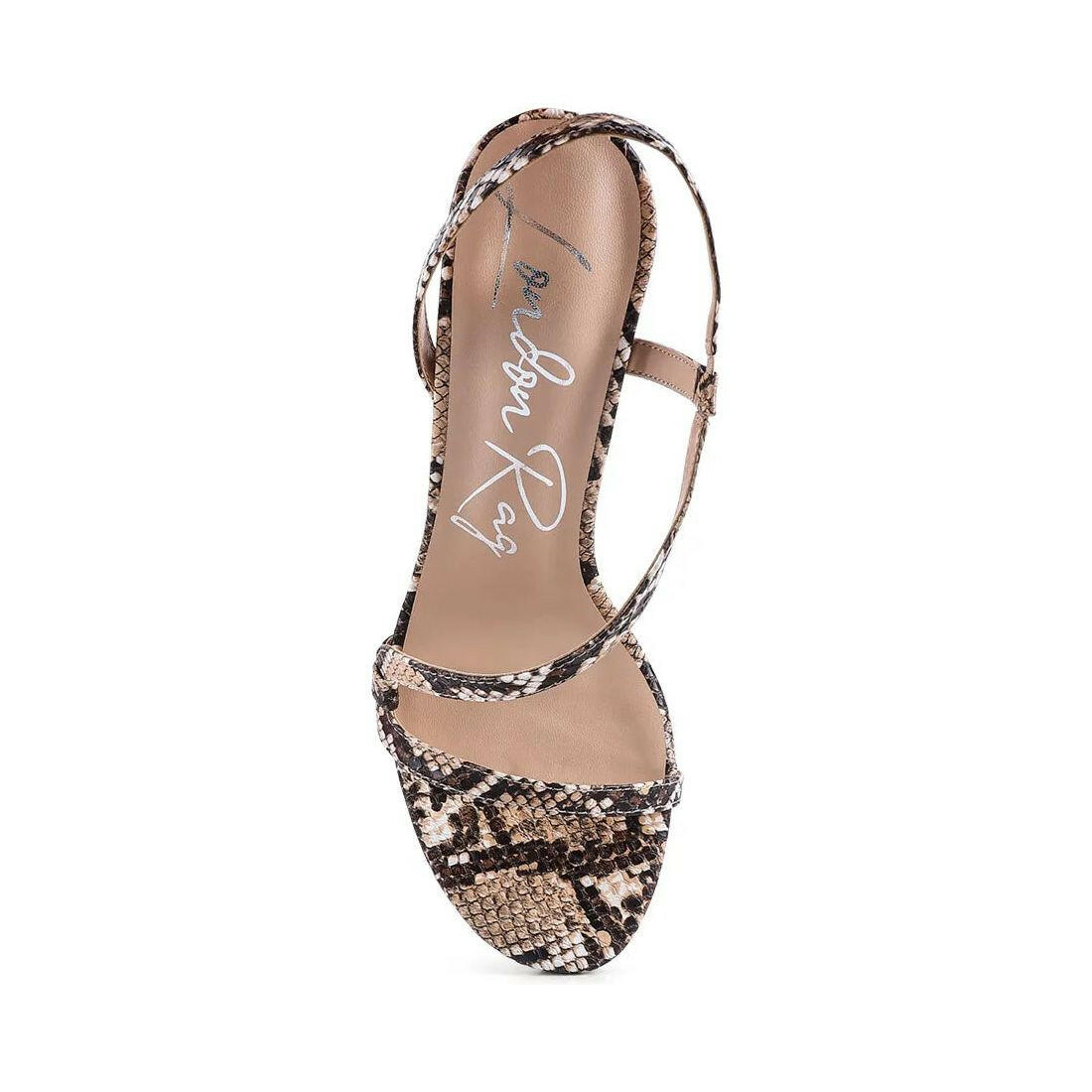 Epoque Heeled Strappy Slingback Sandals.