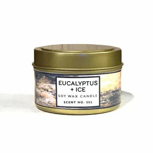 Eucalyptus + Ice Soy Wax Candle.
