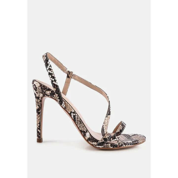 Epoque Heeled Strappy Slingback Sandals.