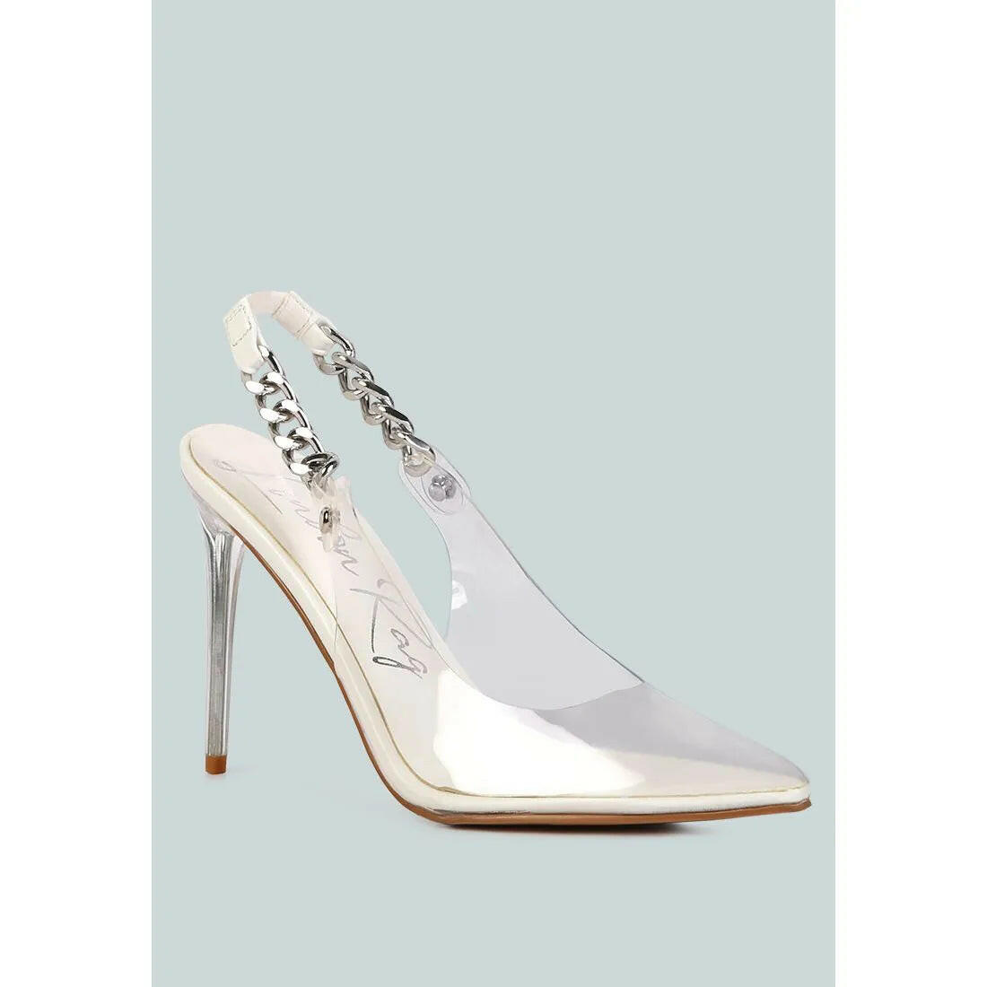 Goddess Metallic Slingback Stilettos.