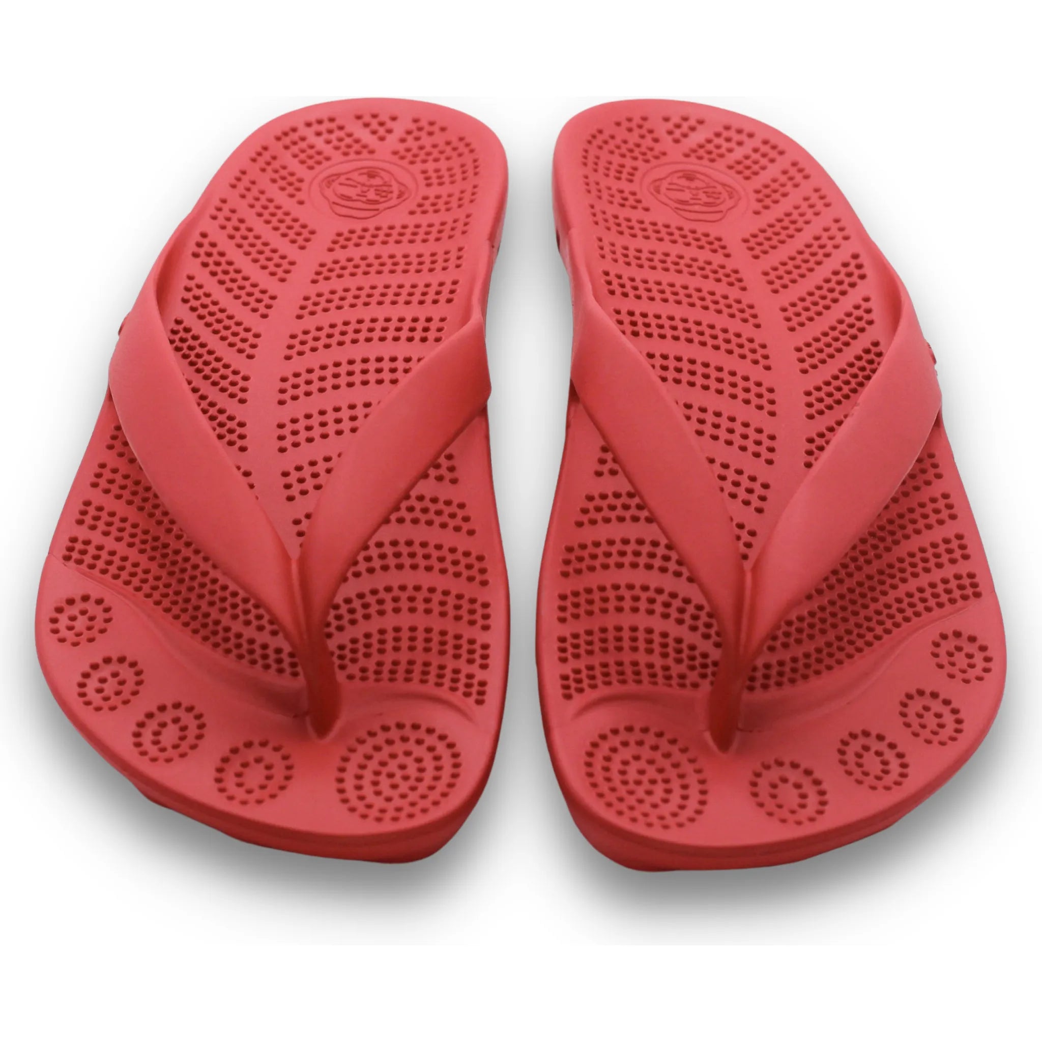 FIRE RED FLIP FLOPS BY GUDO.