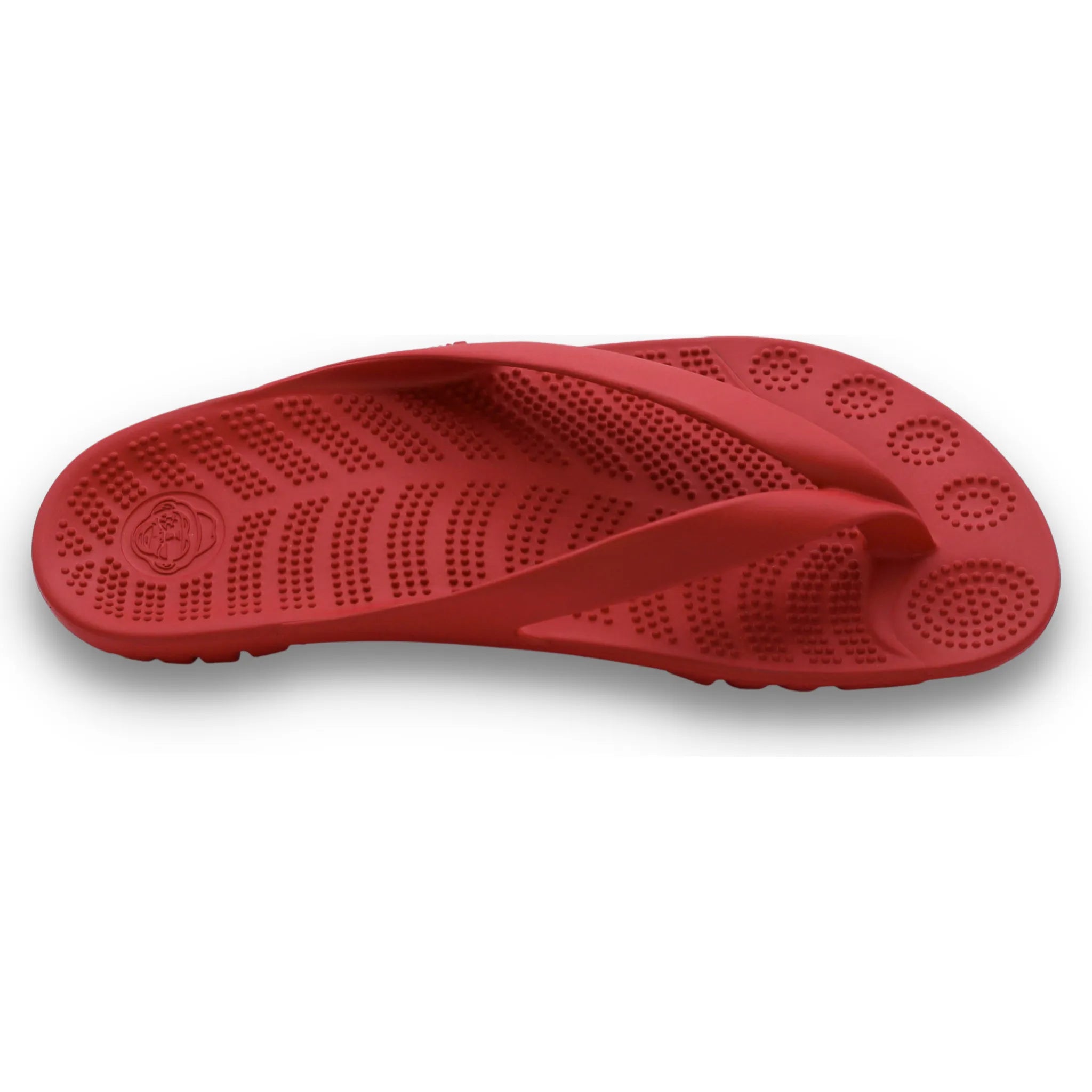 FIRE RED FLIP FLOPS BY GUDO.