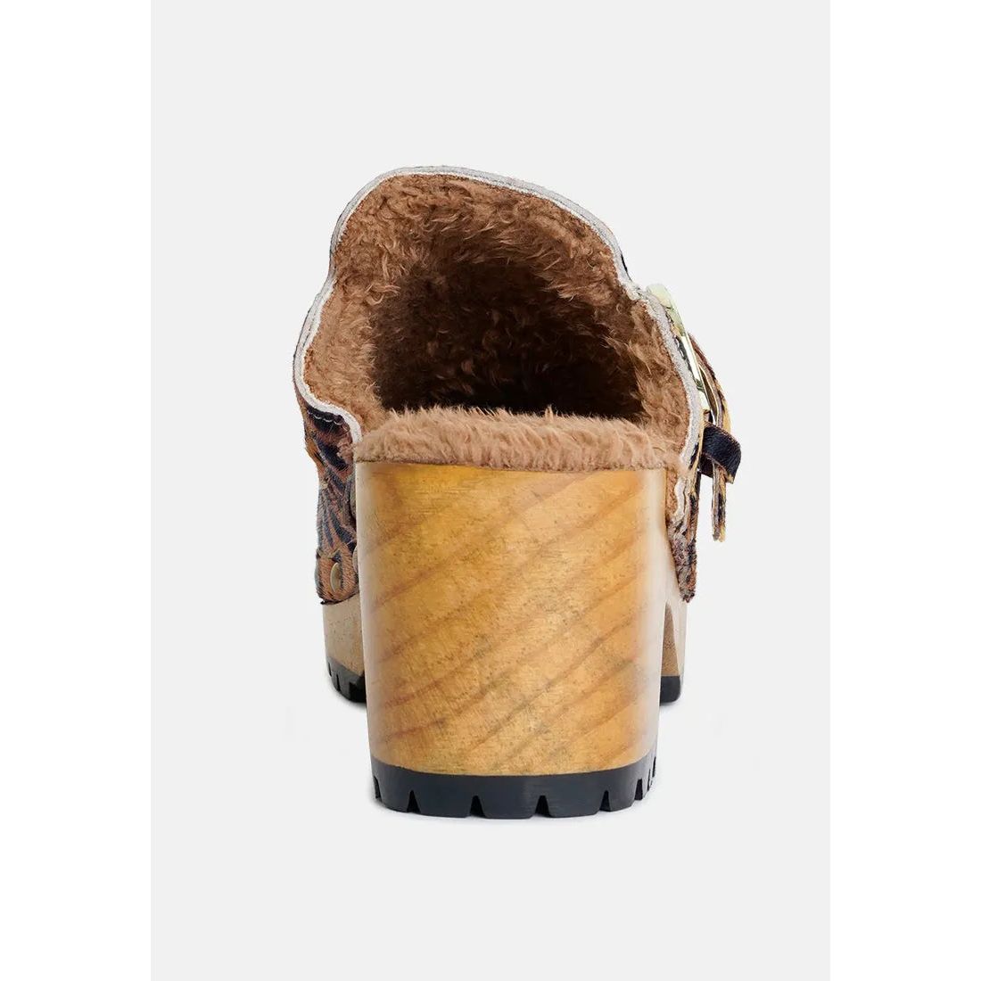 Prunus Buckled Suede Mule Clogs.