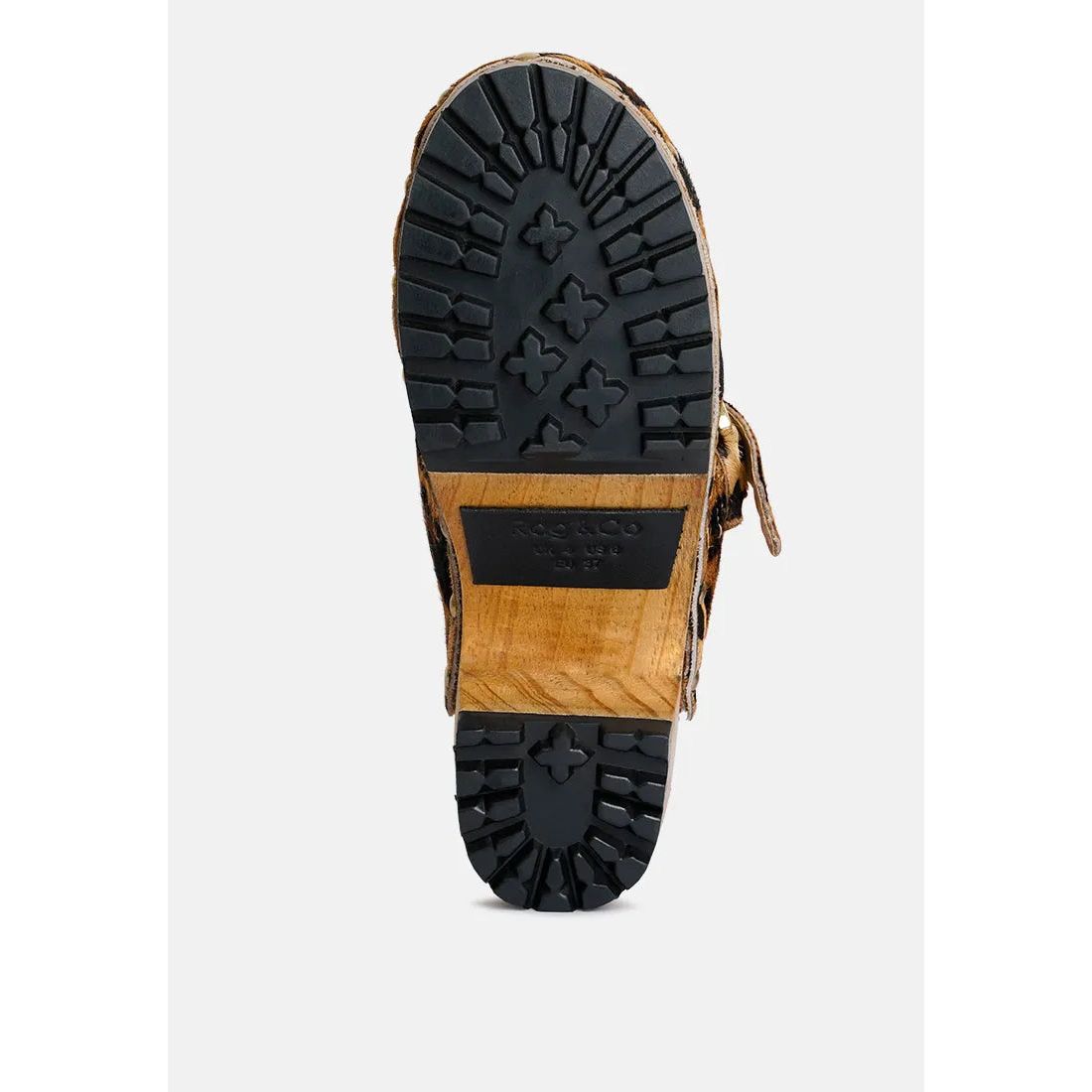 Prunus Buckled Suede Mule Clogs.