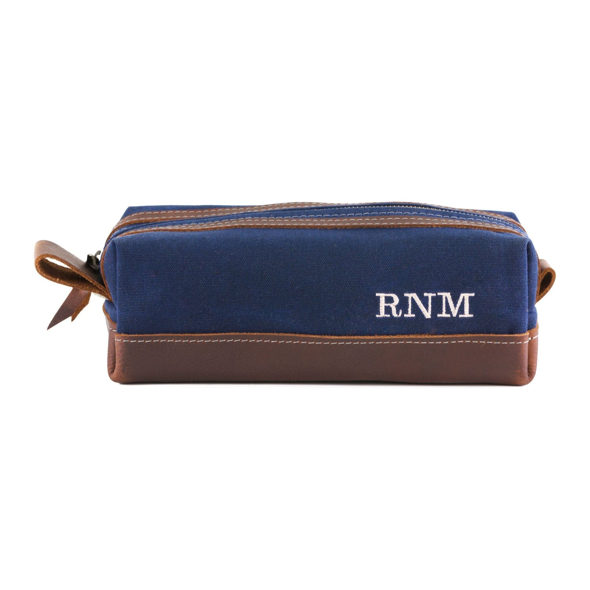 Waxed Canvas Toiletry Bag .