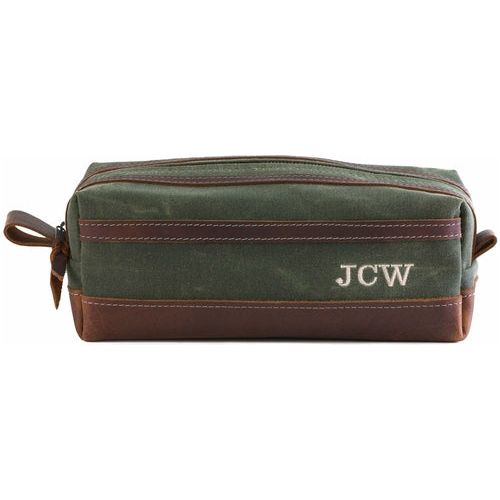 Waxed Canvas Toiletry Bag .