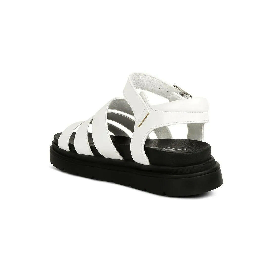 Belcher Faux Leather Gladiator Sandals.