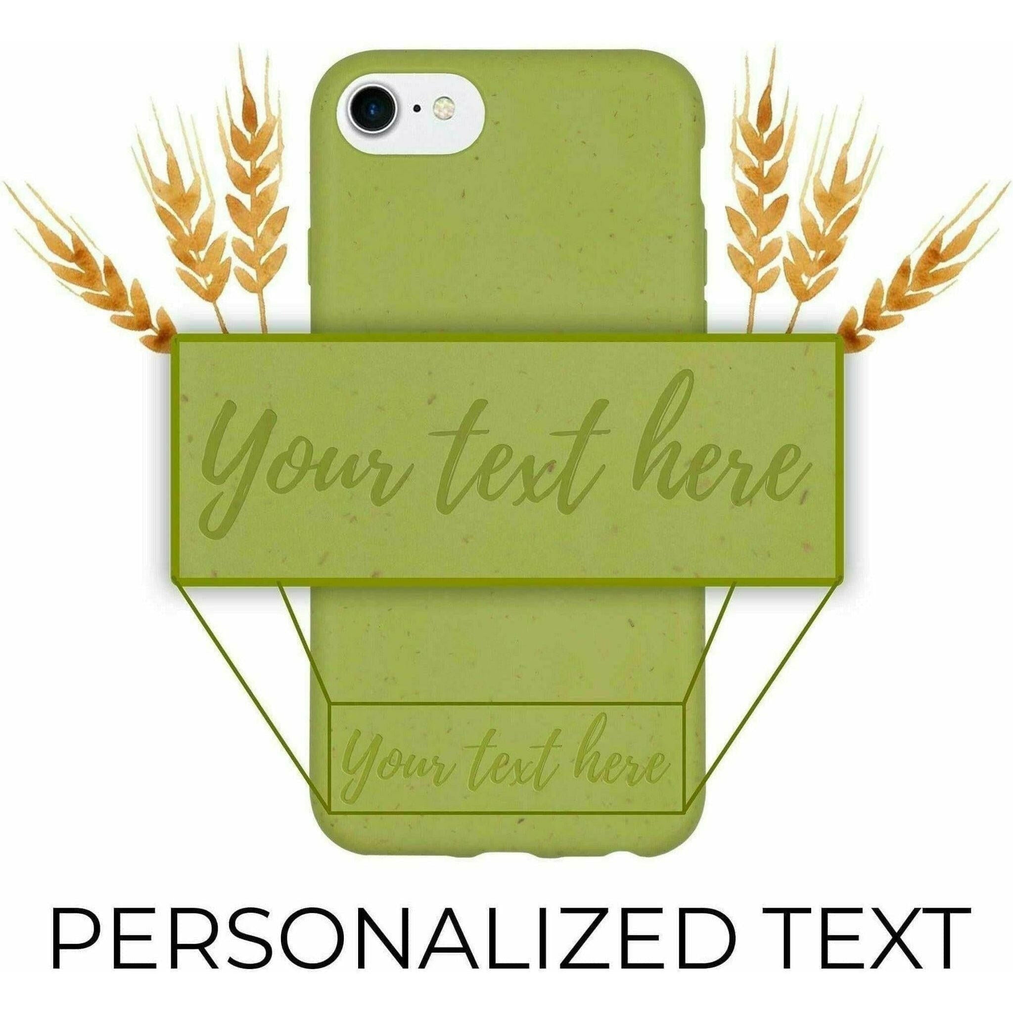 Biodegradable Personalized Phone Case - Apple Green.