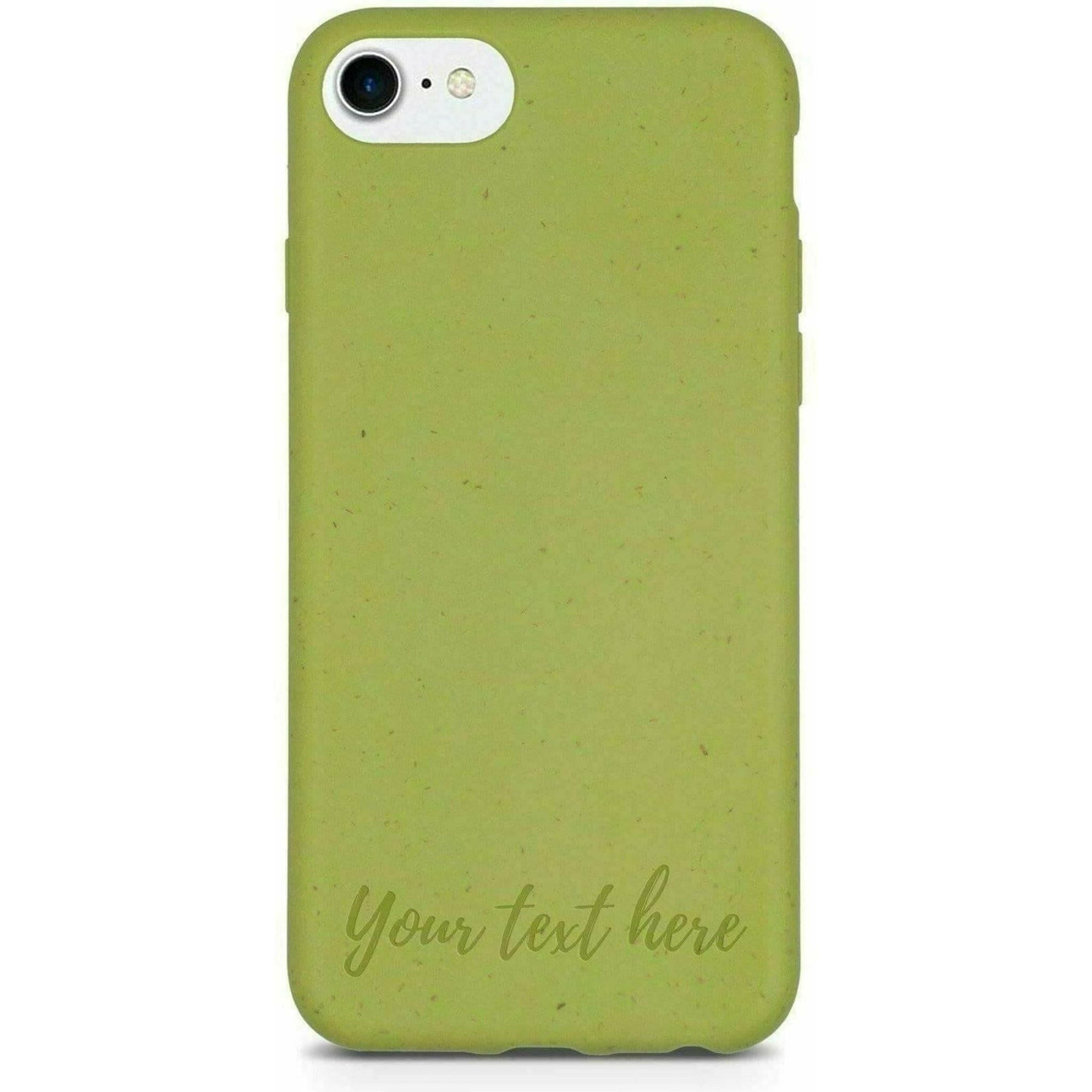 Biodegradable Personalized Phone Case - Apple Green.