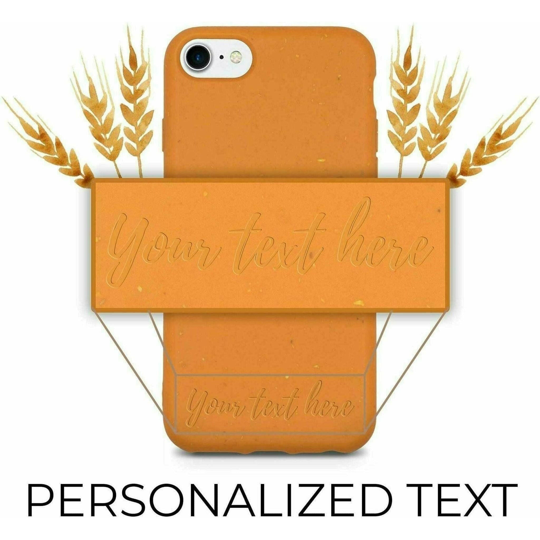 Biodegradable Personalized Phone Case - Orange.