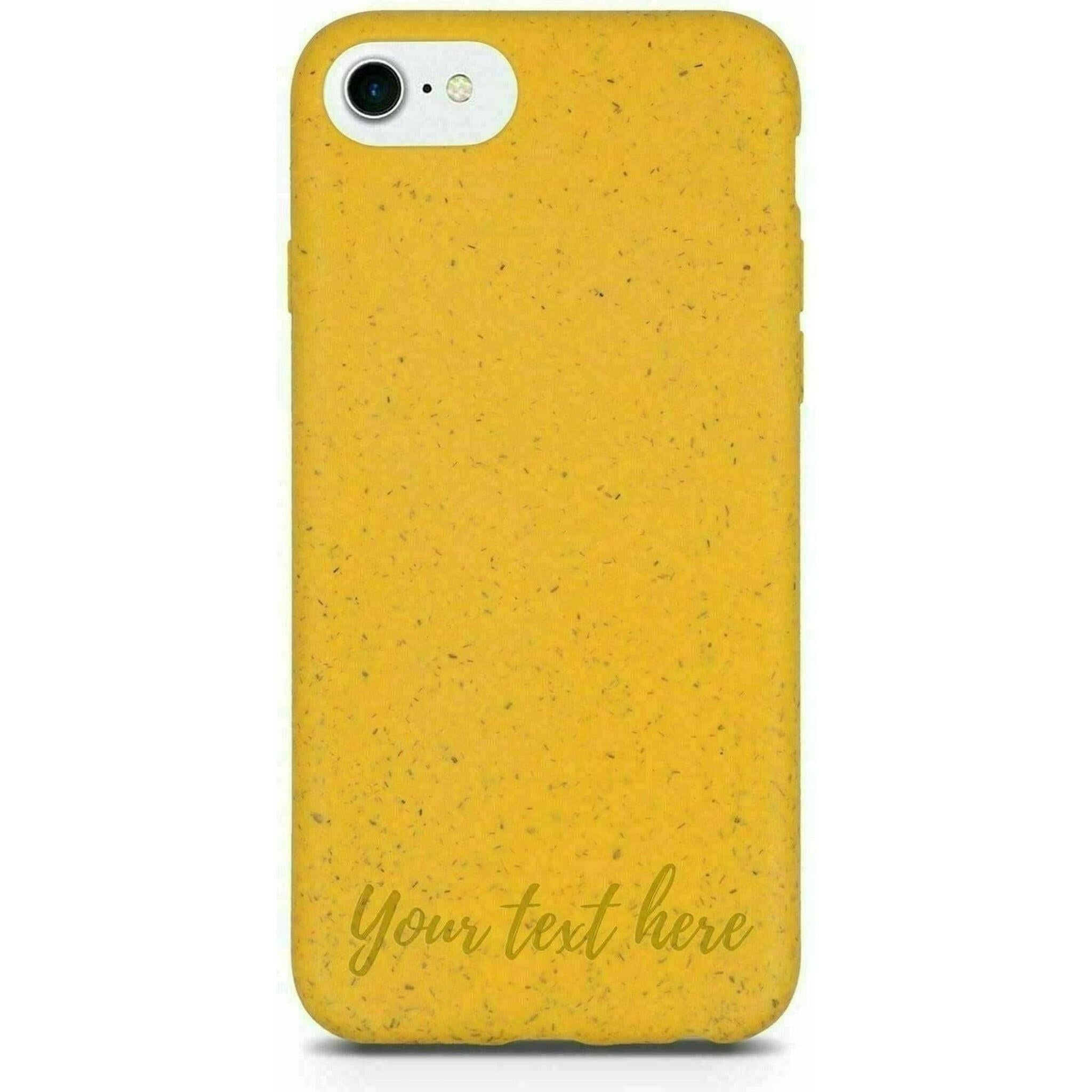 Biodegradable Personalized Phone Case - Sunshine Yellow.