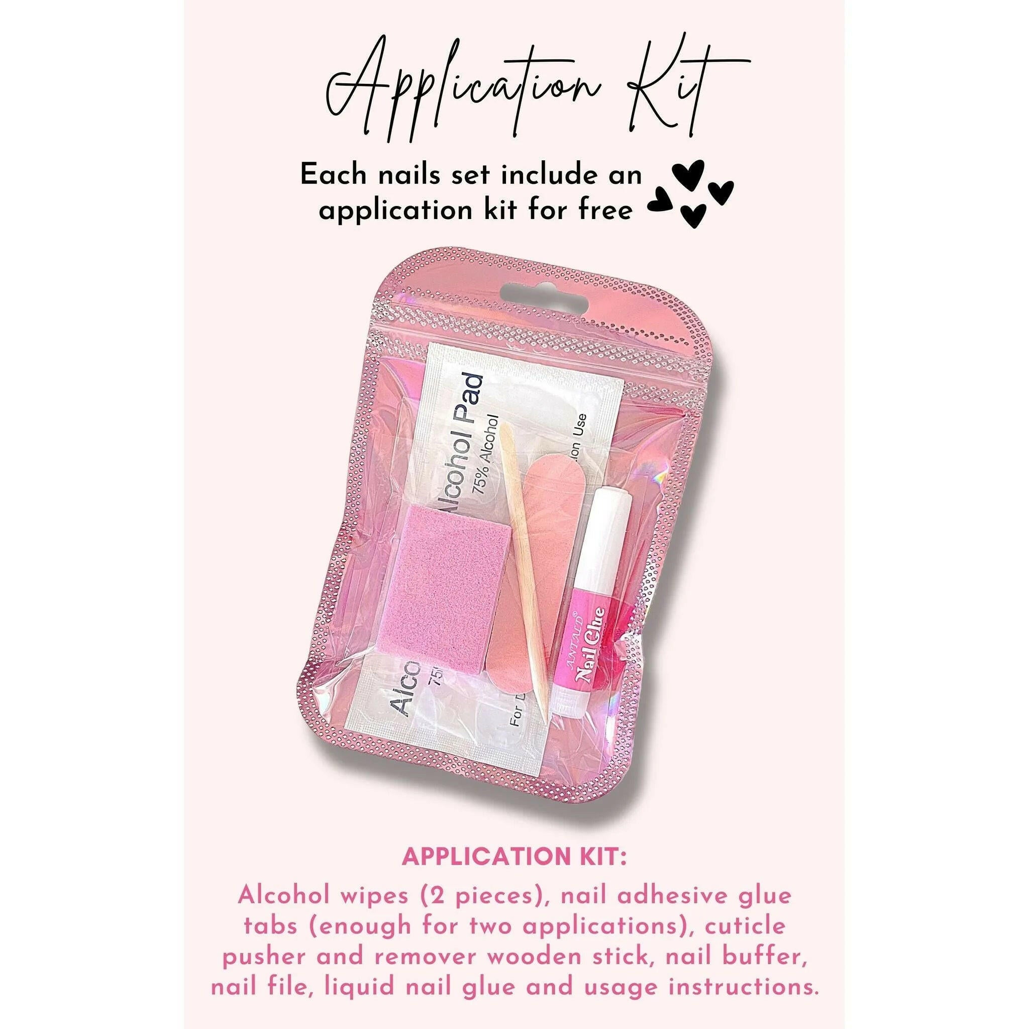 Classy Luxe French Manicure Press On Nails Set.