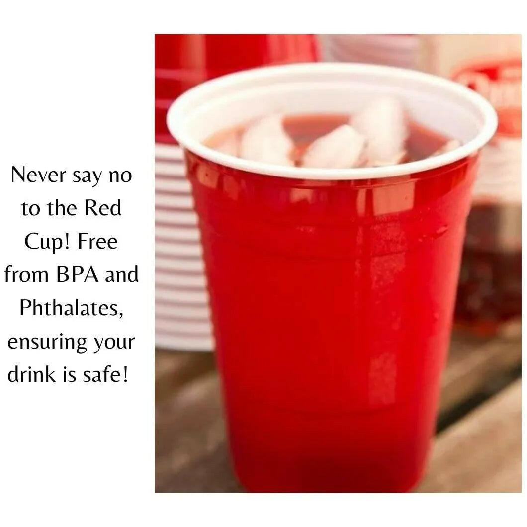 Reusable Red Beverage Cup 18 oz.