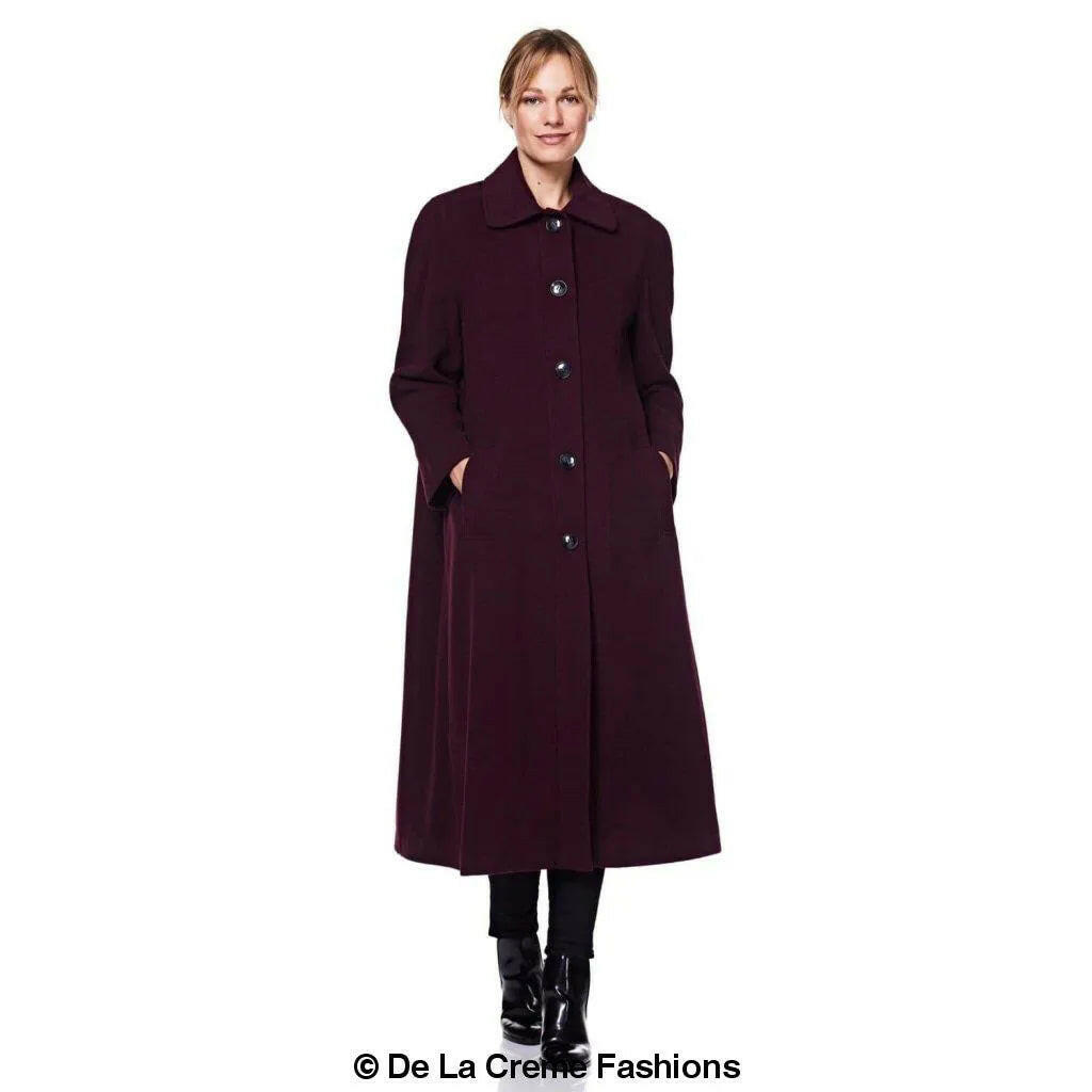 Curve Wool & Cashmere Blend Plus Size Long Coat