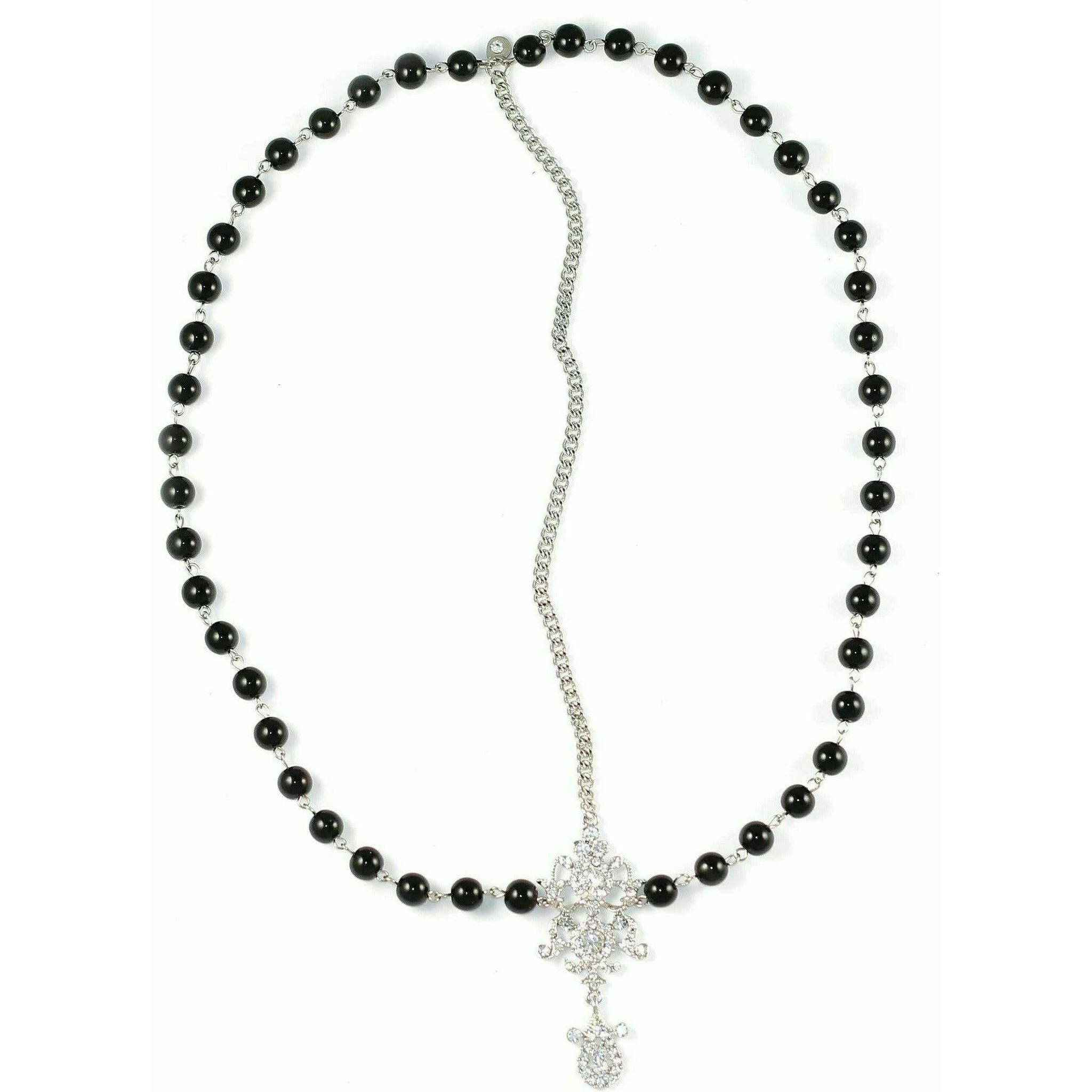 Draping Pearls Chain Headpiece.