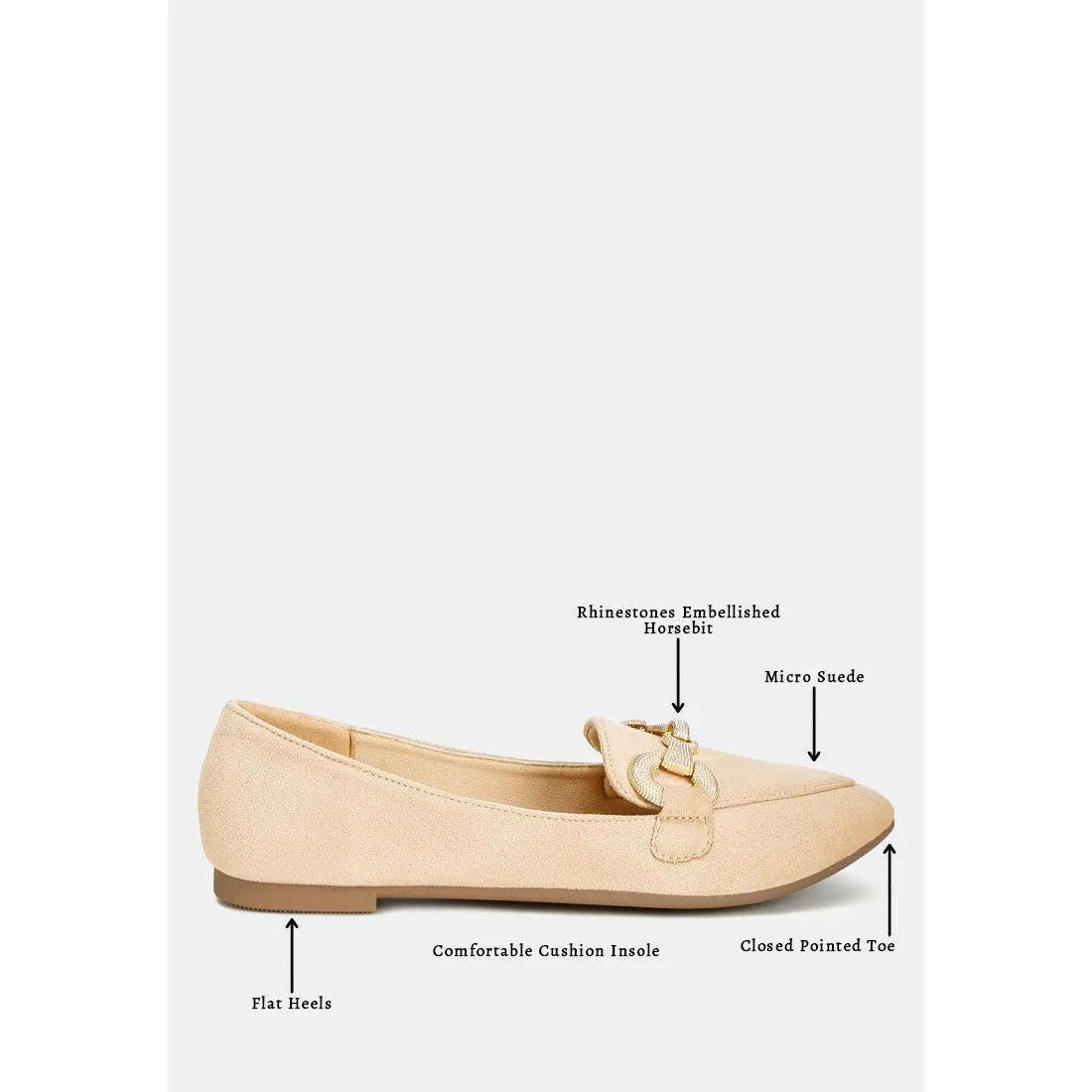 Fembot Horsebit Detail Flexible Loafers.