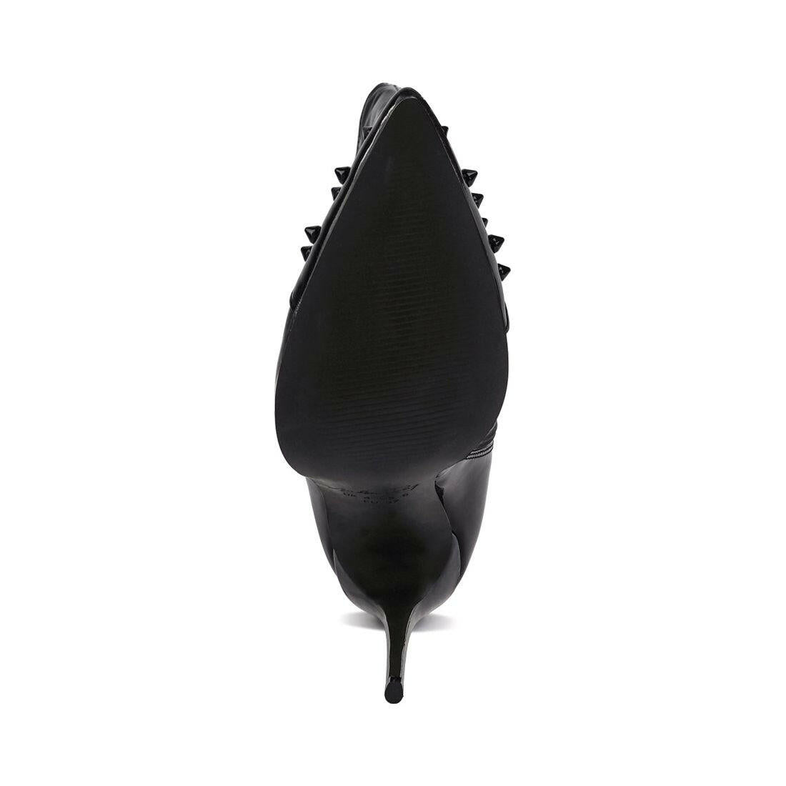 Forbidden Stud Stiletto Calf Boots.