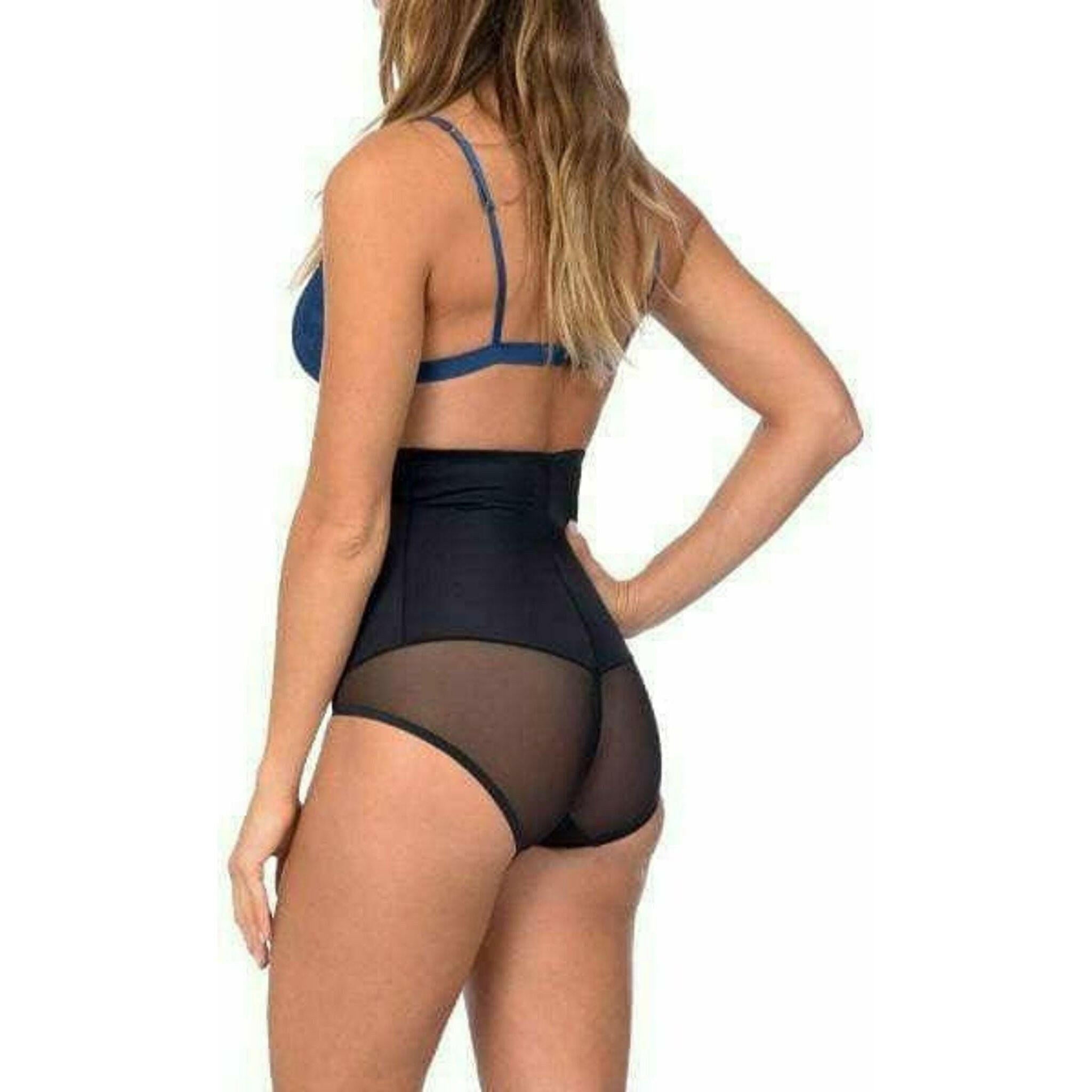 Hi Waist Smooth Shaper with Double Front Panel in Black.