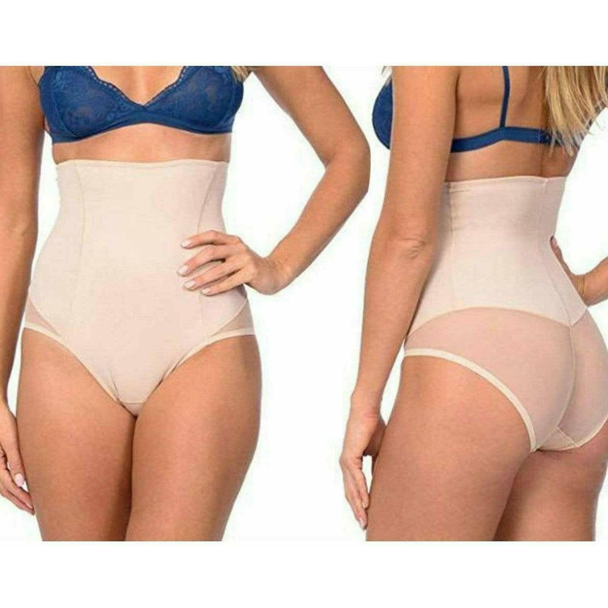 Hi Waist Smooth Shaper with Double Front Panel in Black.
