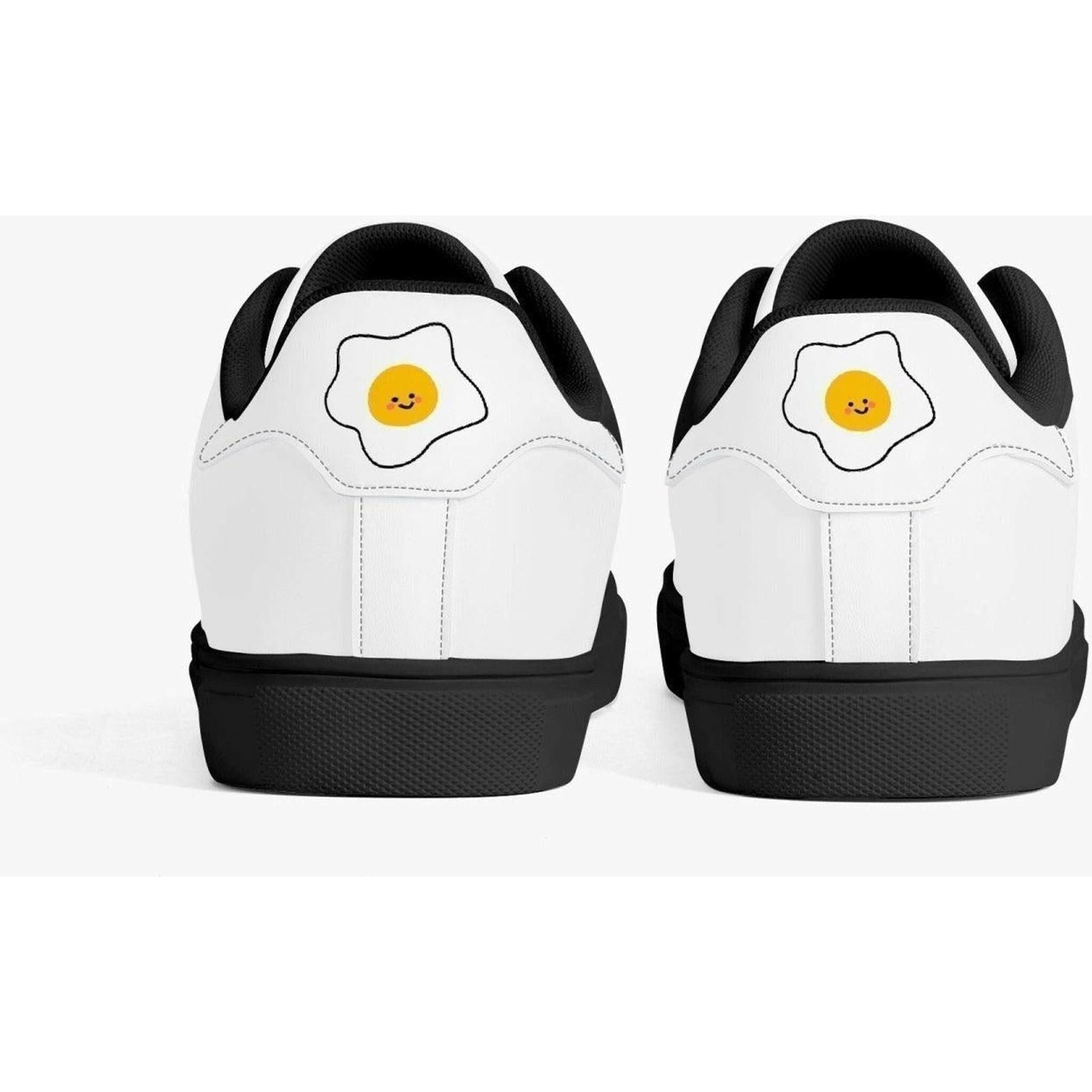 Jacki Easlick Lux Egg Low-Top Leather Sneakers.