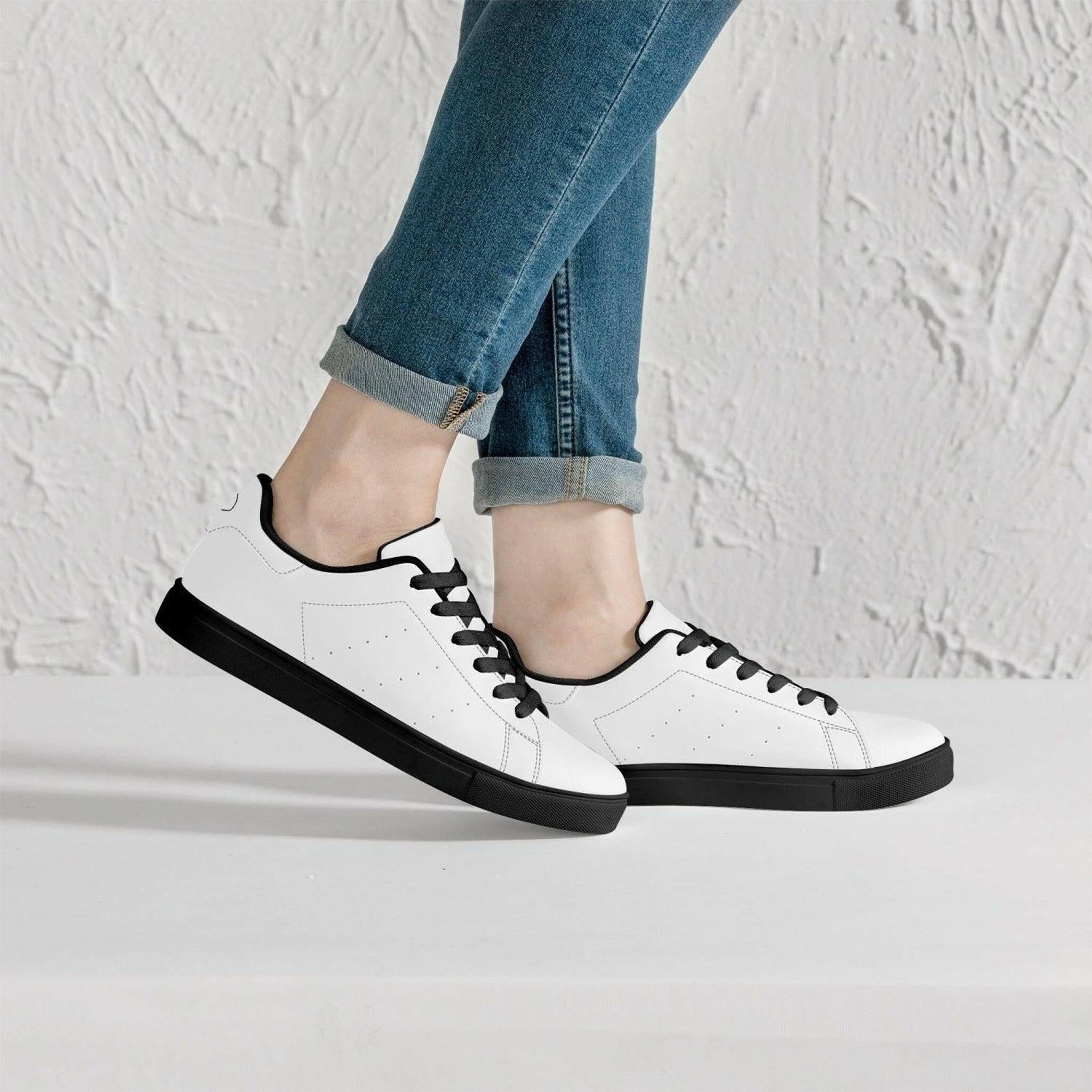 Jacki Easlick Lux Egg Low-Top Leather Sneakers.