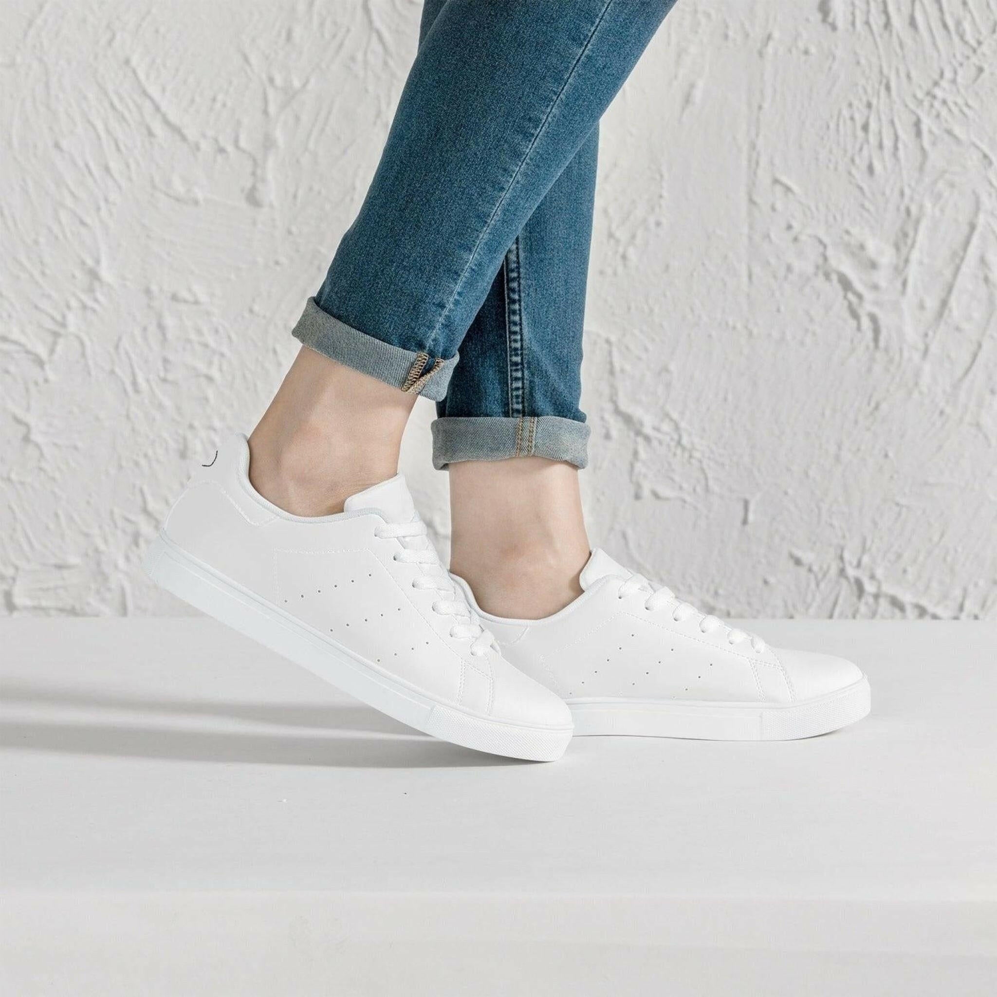 Jacki Easlick Lux Egg Low-Top Leather Sneakers.