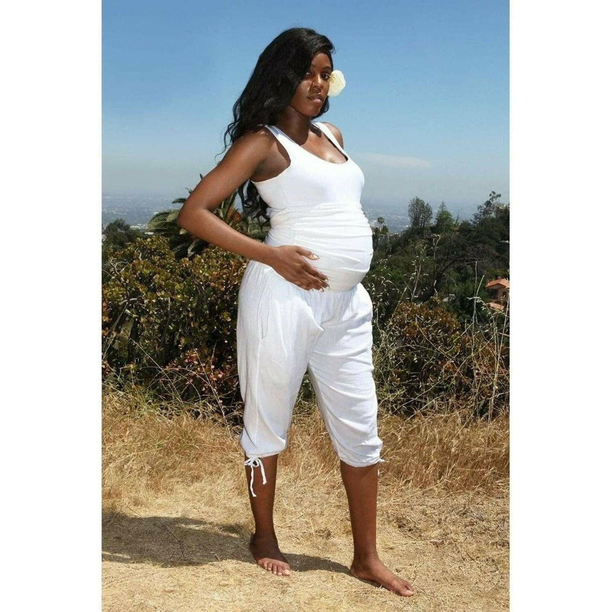 Maternity Pregnancy Yoga Capri Pants.