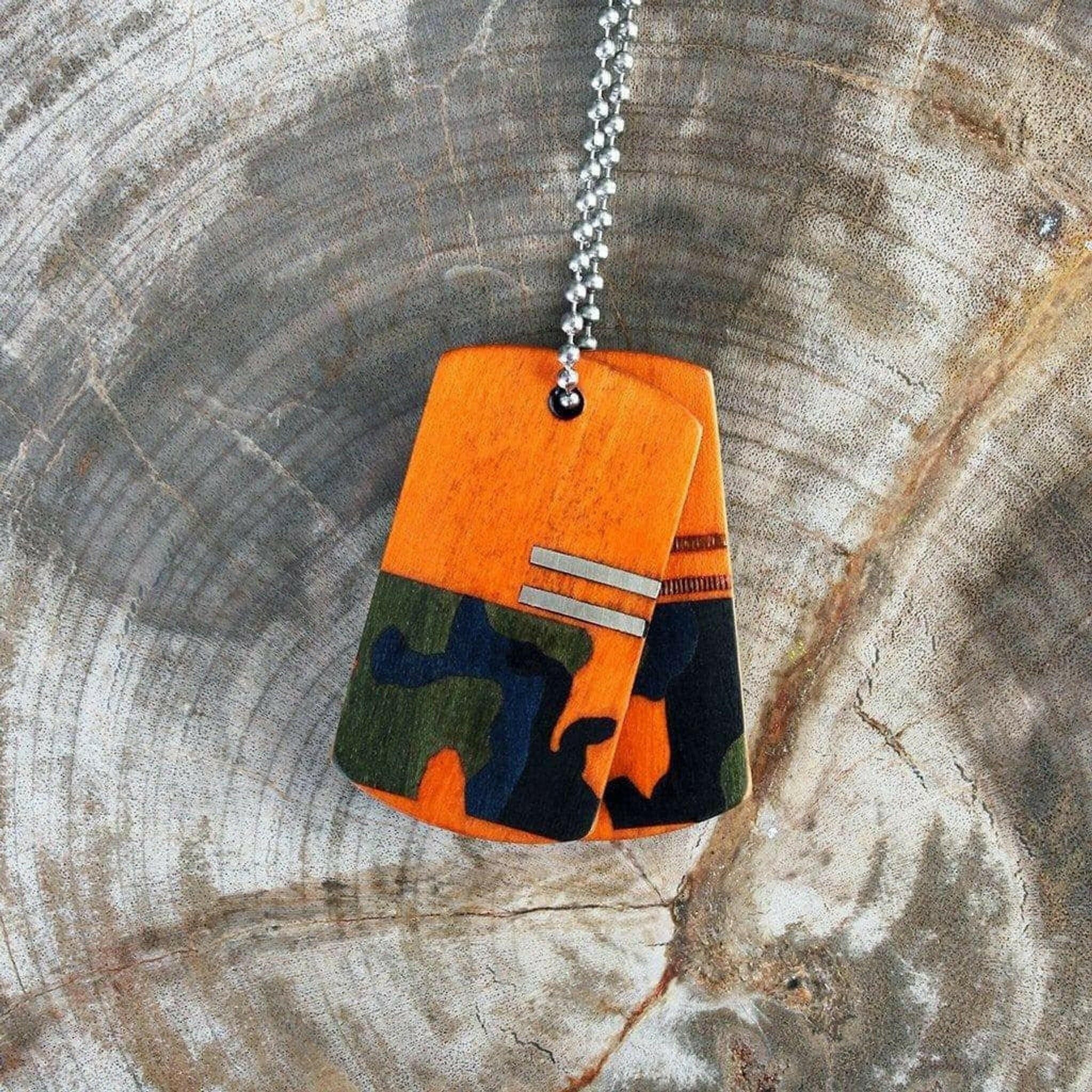 Orange Woodland Tags.