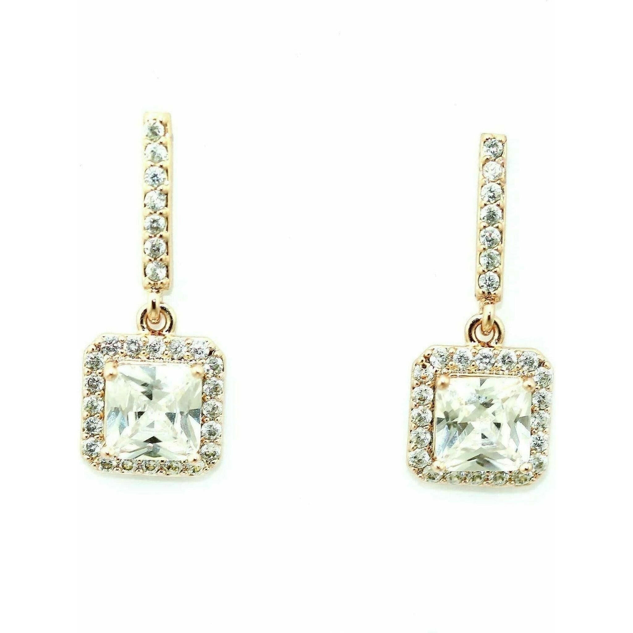 Pave' Drop Earrings.