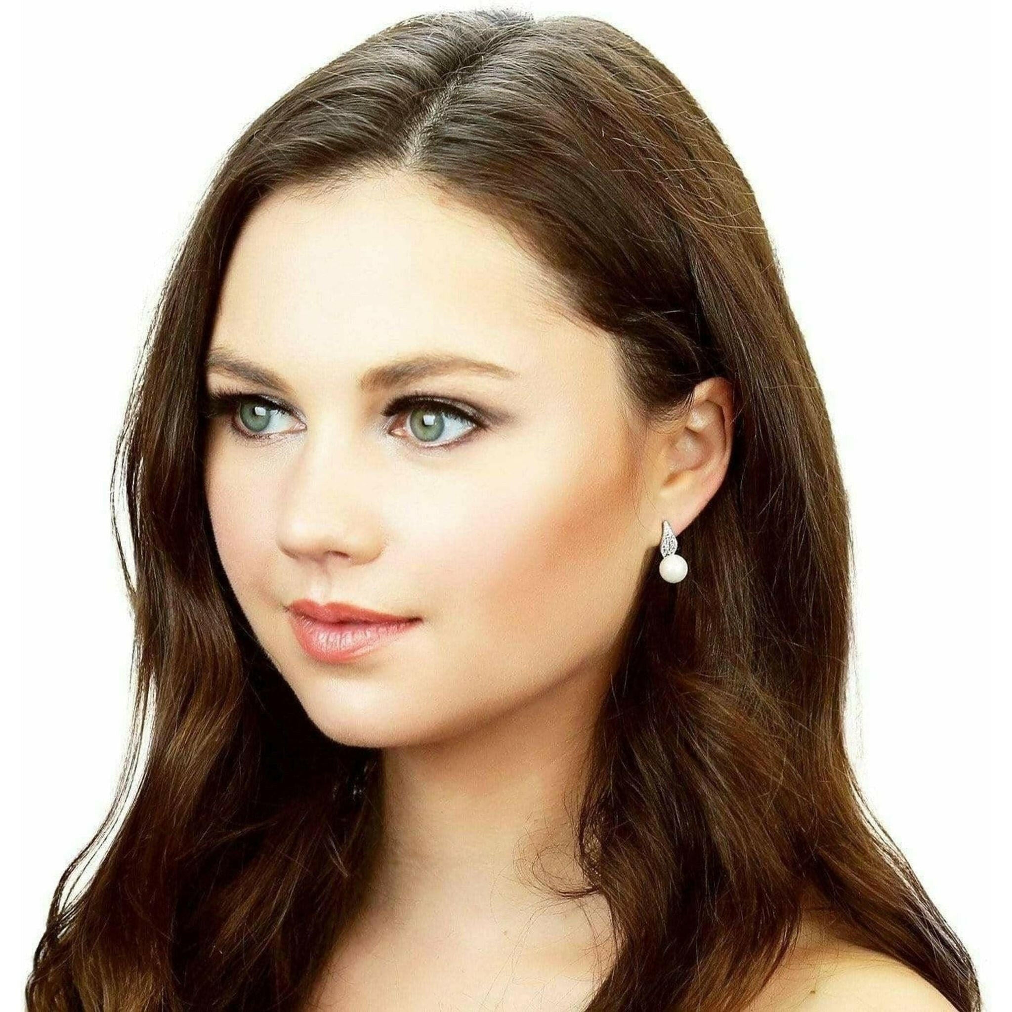 Pearl Petal Earrings.