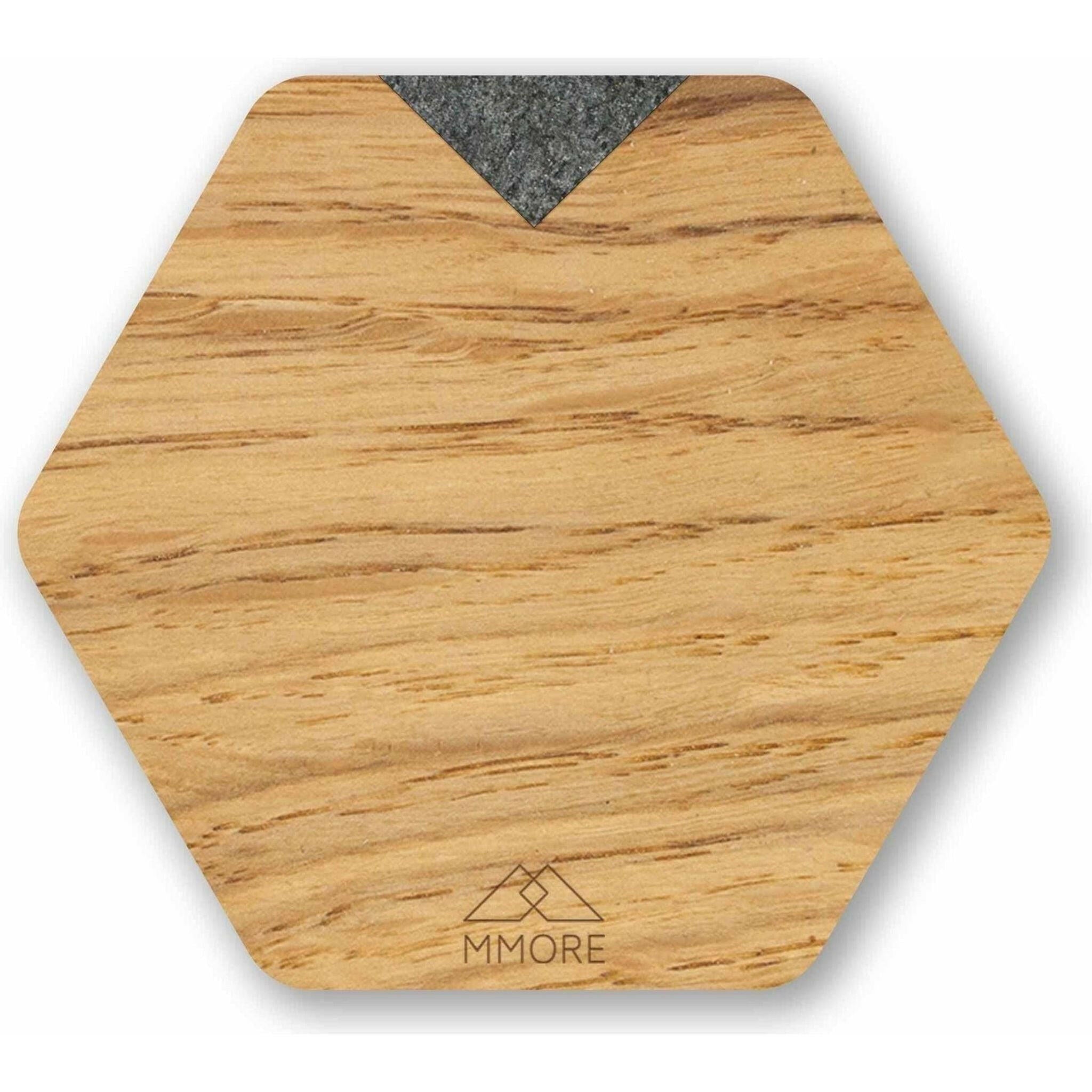 PERSONALIZED Wooden Coasters Set of 4 - Oak.