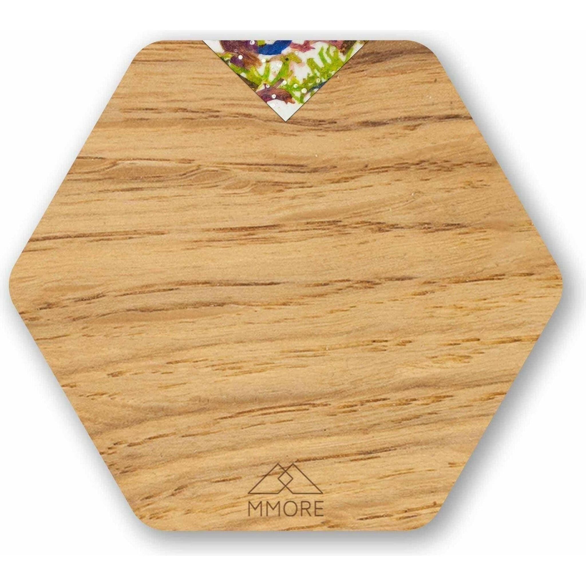 PERSONALIZED Wooden Coasters Set of 4 - Oak.