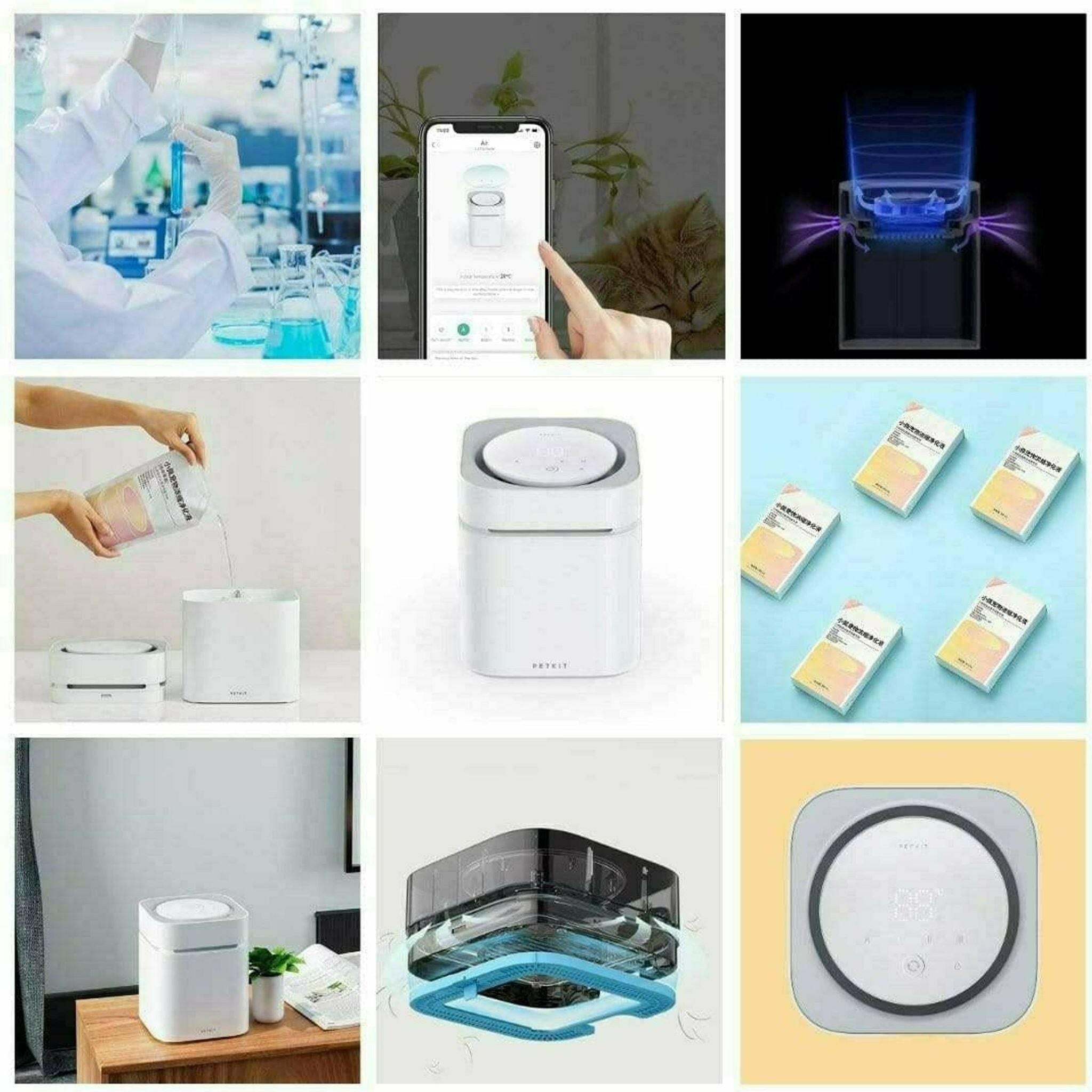 PETKIT Air Magicube Smart Odor Eliminator with Remote Control App.