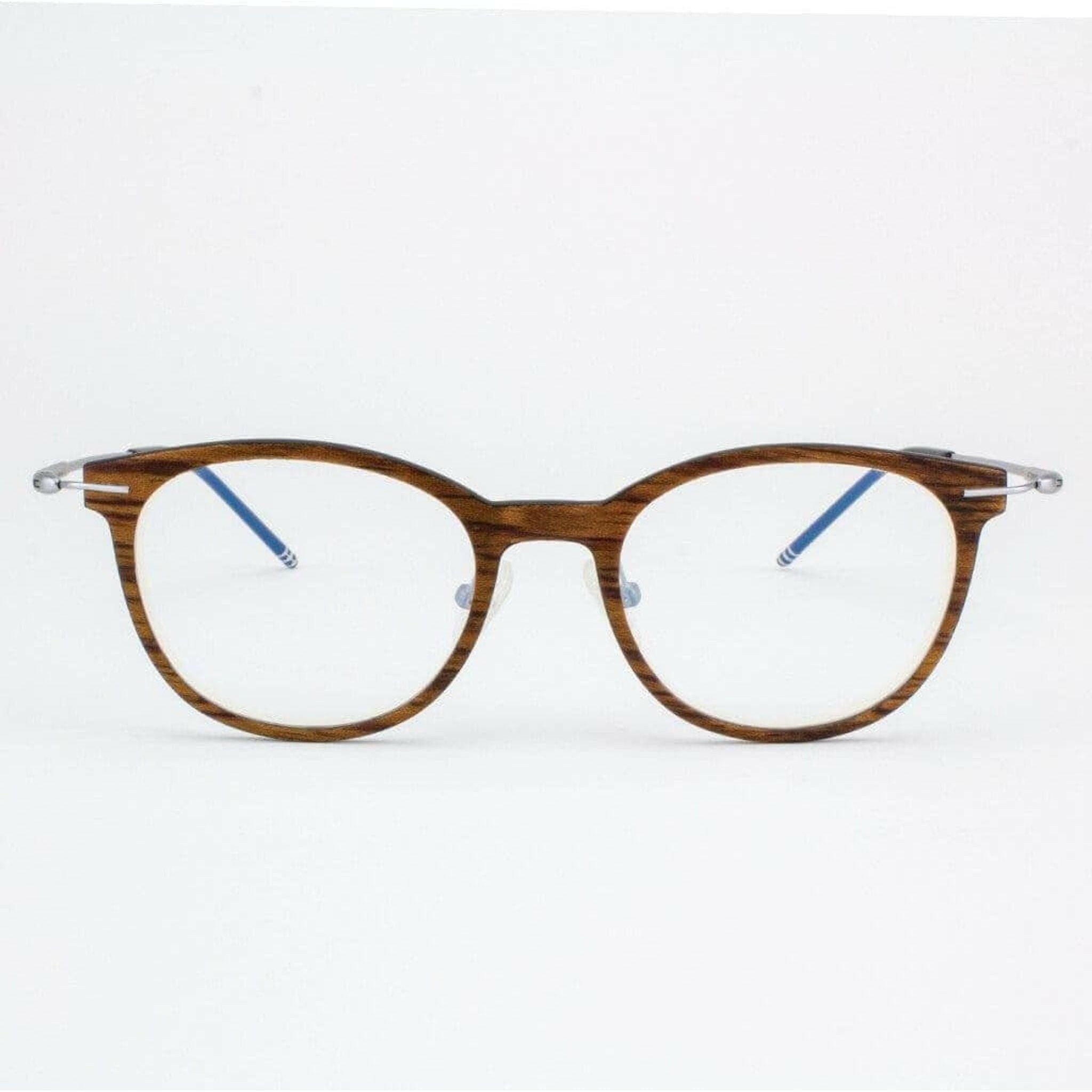 Pinellas - Featherlight Titanium & Wood Eyeglasses.