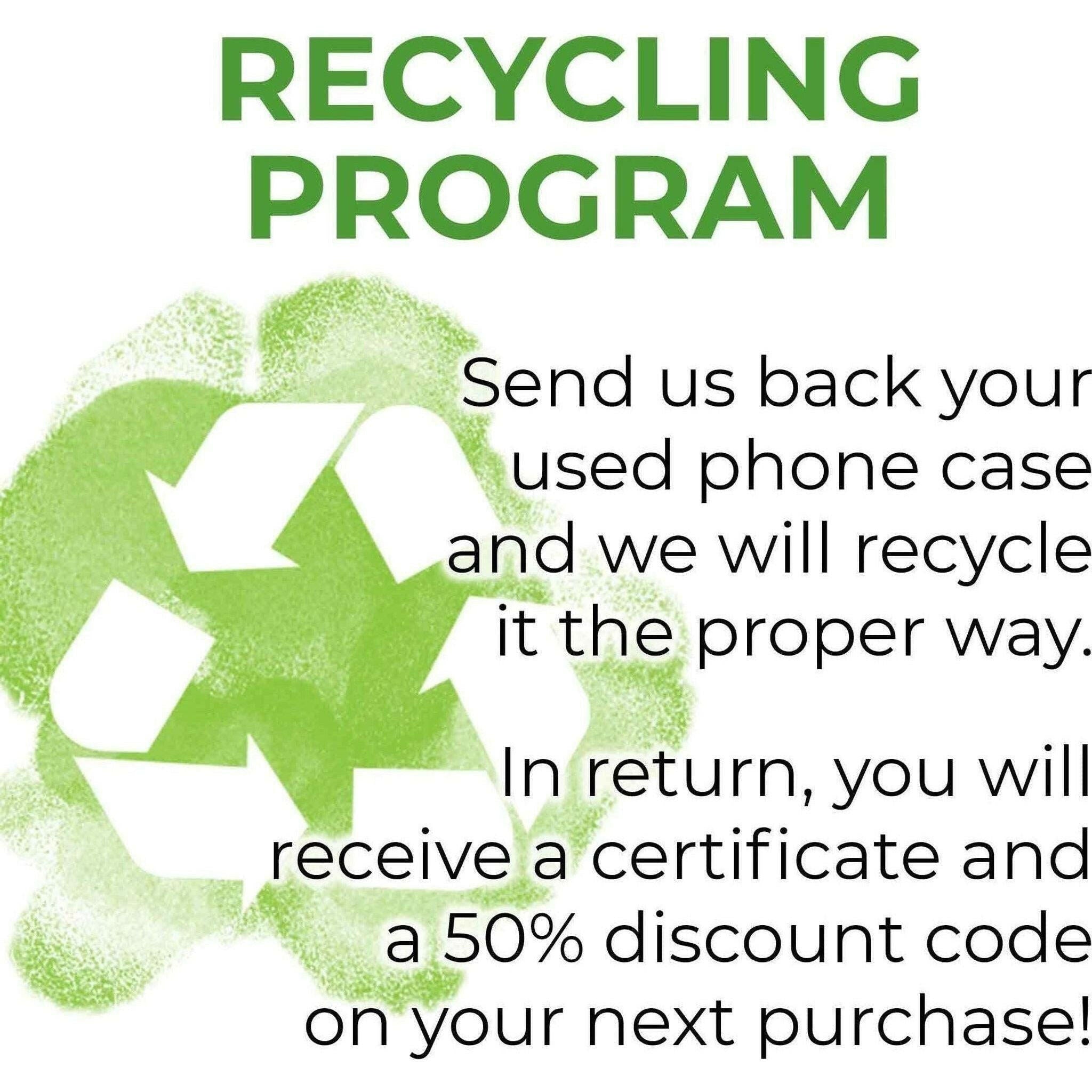 Recycled Ocean Plastic Transparent Phone Case.