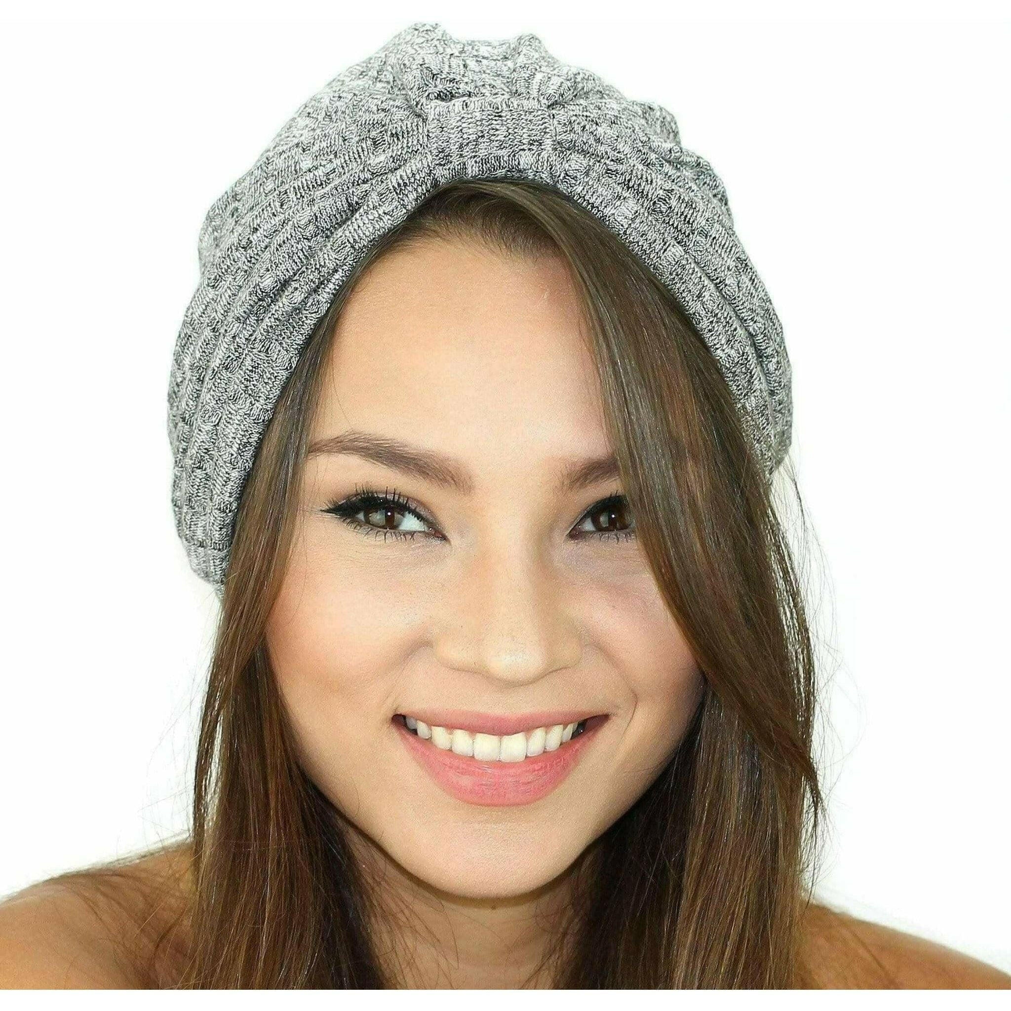 Rib Knit Sweater Turban.