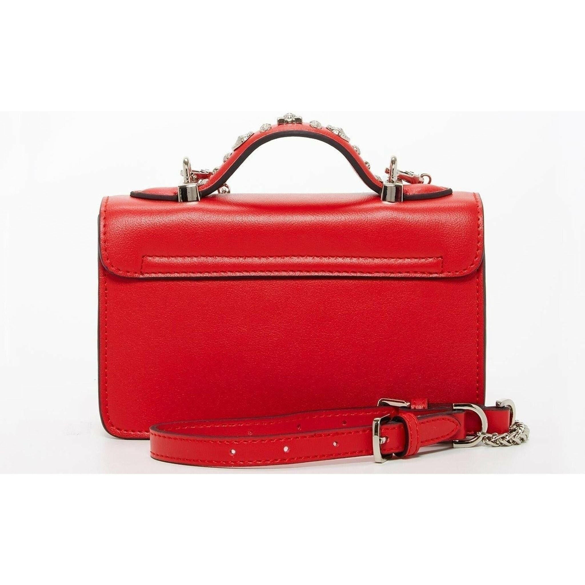 The Hollywood Leather Crossbody Bag in Red.