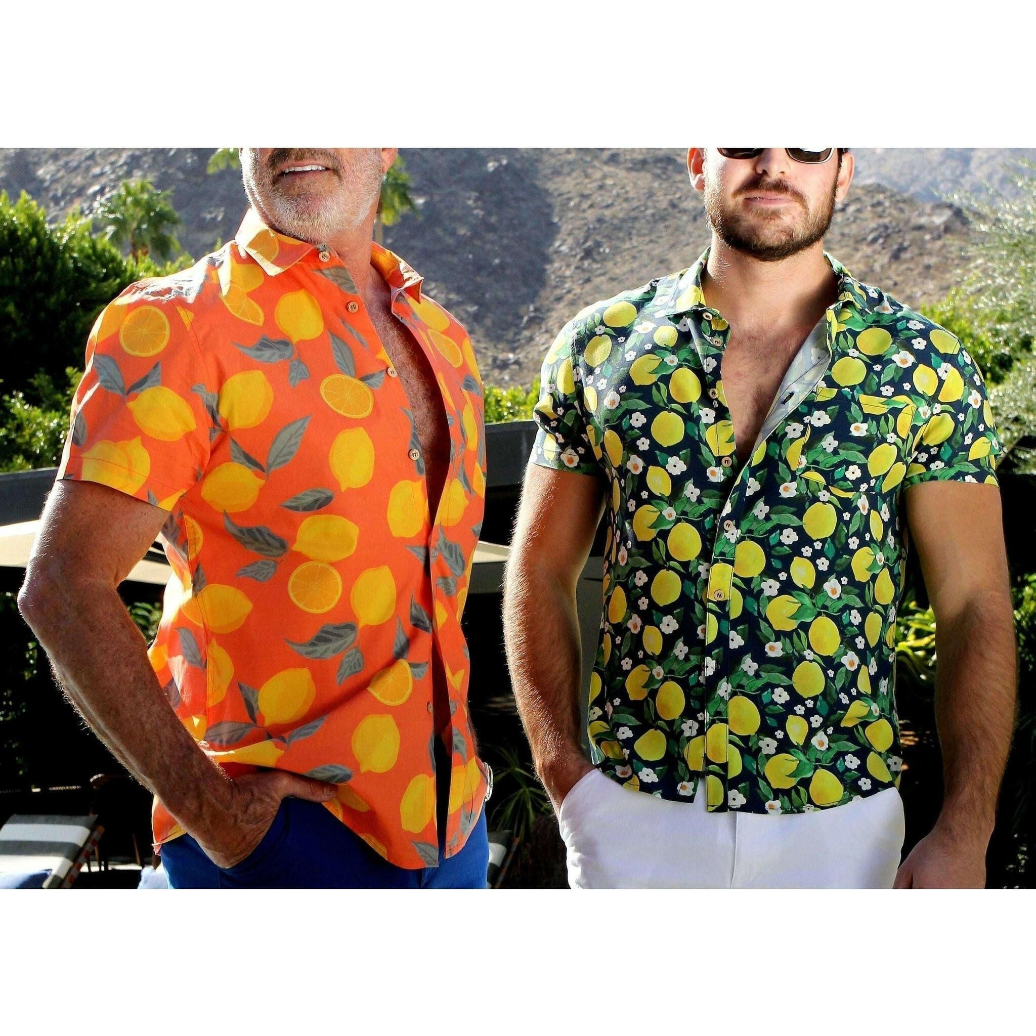 The Marbella Perfect Cut Short Sleeve Button-Down Shirt.