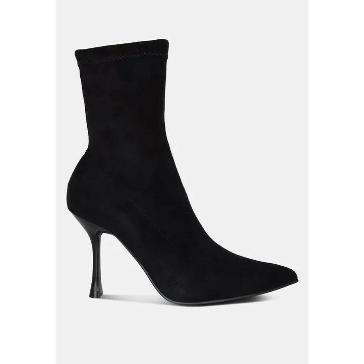 Tweeple Stiletto Boot With A Pointed Toe.