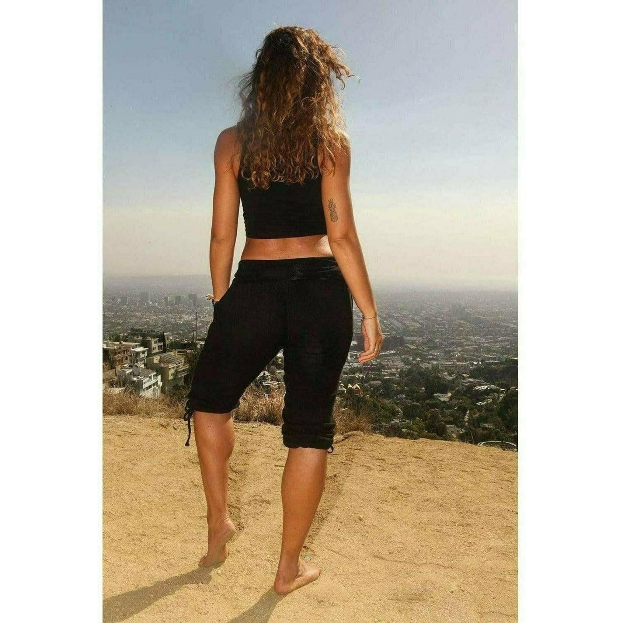 Women's Yoga Kung Fu Regular Capri Pants.