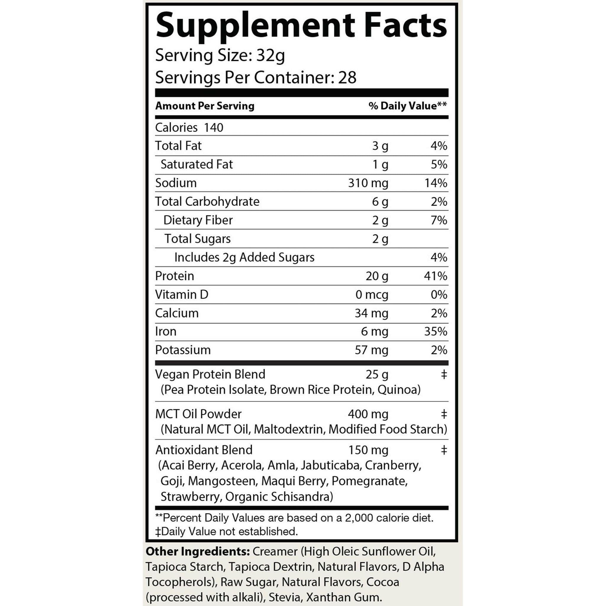 Pure Plant Protein Chocolate.