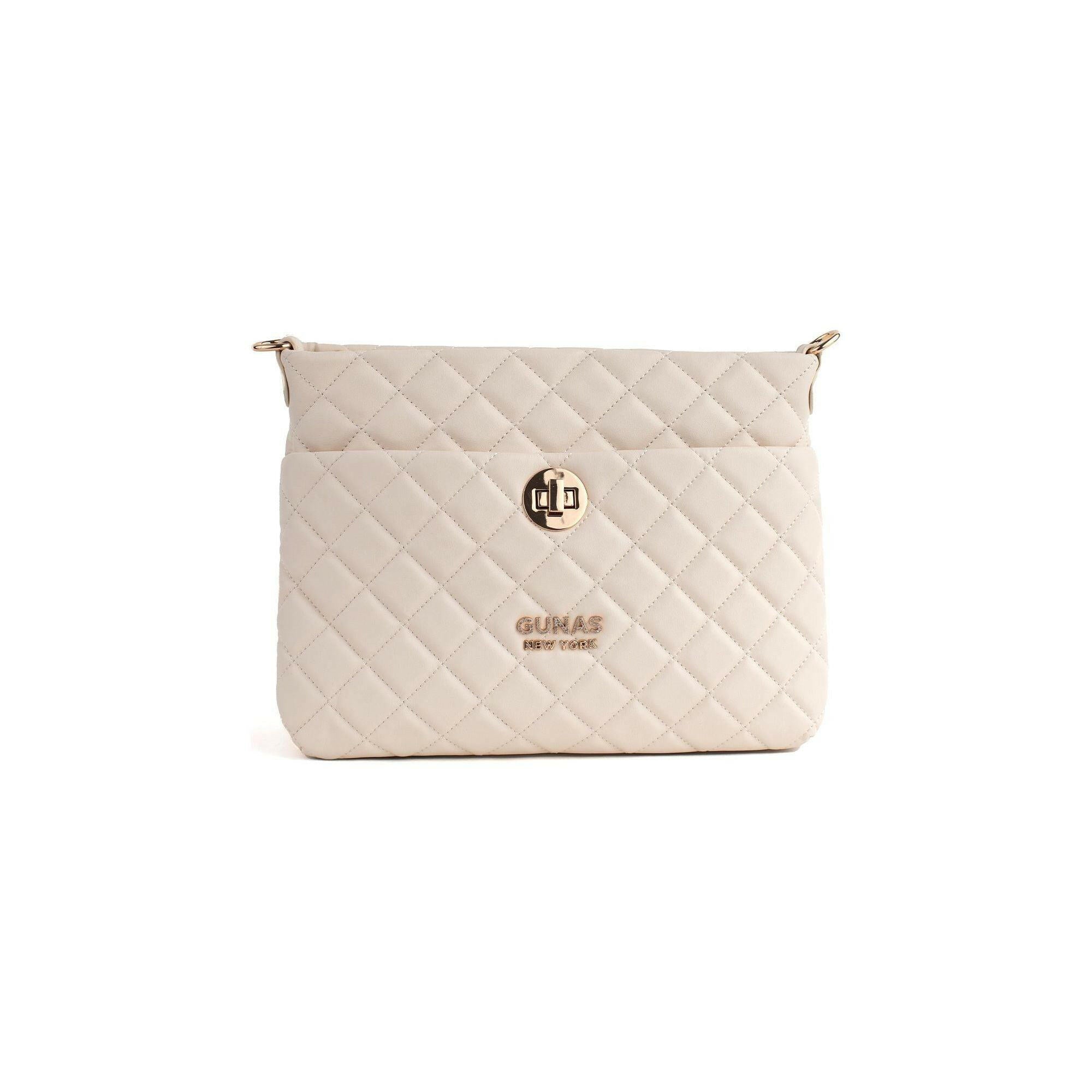 Koi - Off-White Quilted Vegan Leather Purse.