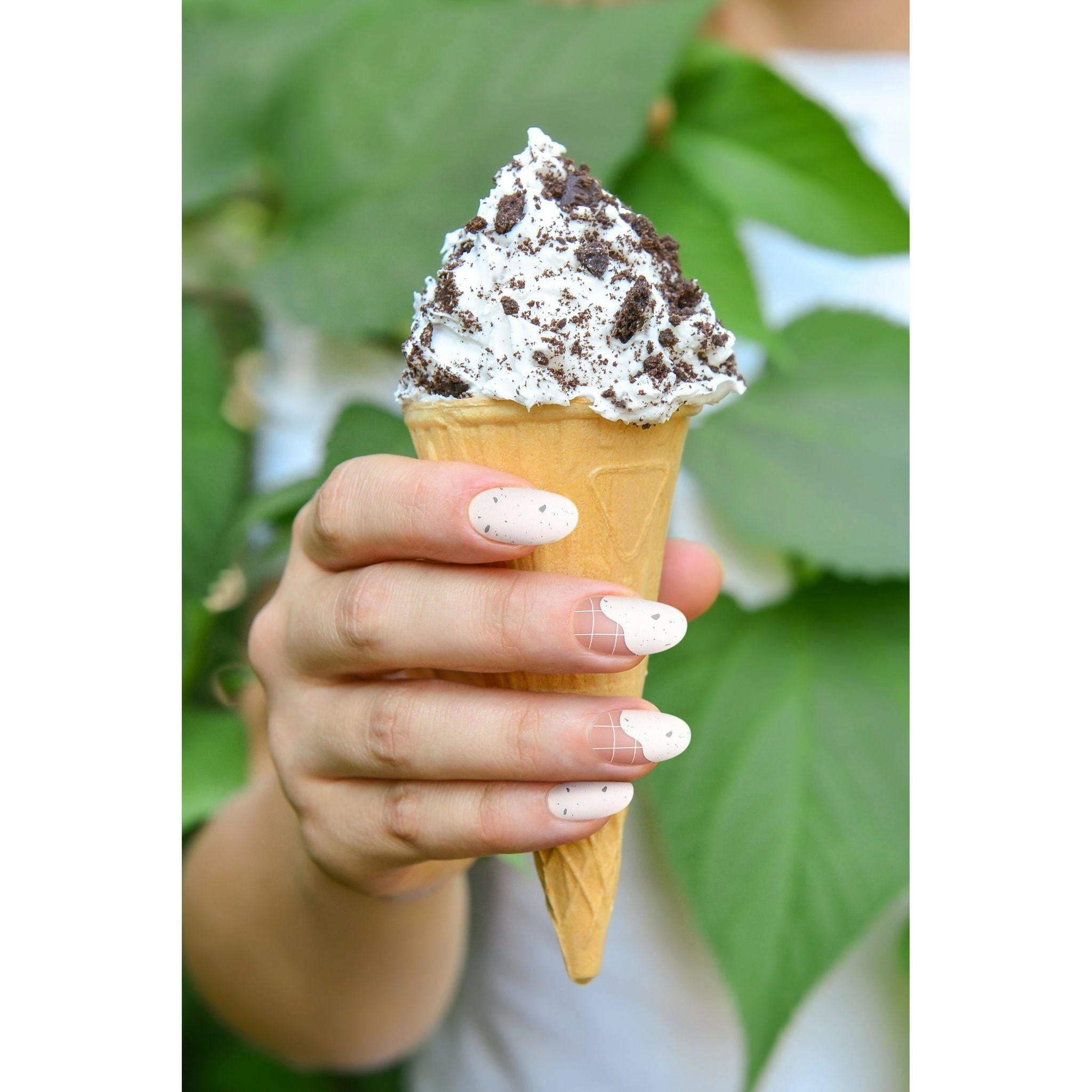Sundaes and Cones | Soft & Durable Press-On Nails.